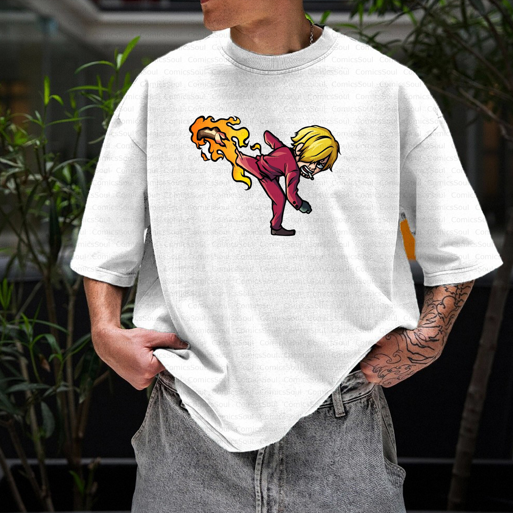 Unisex Anime Inspired Vintage T-Shirt