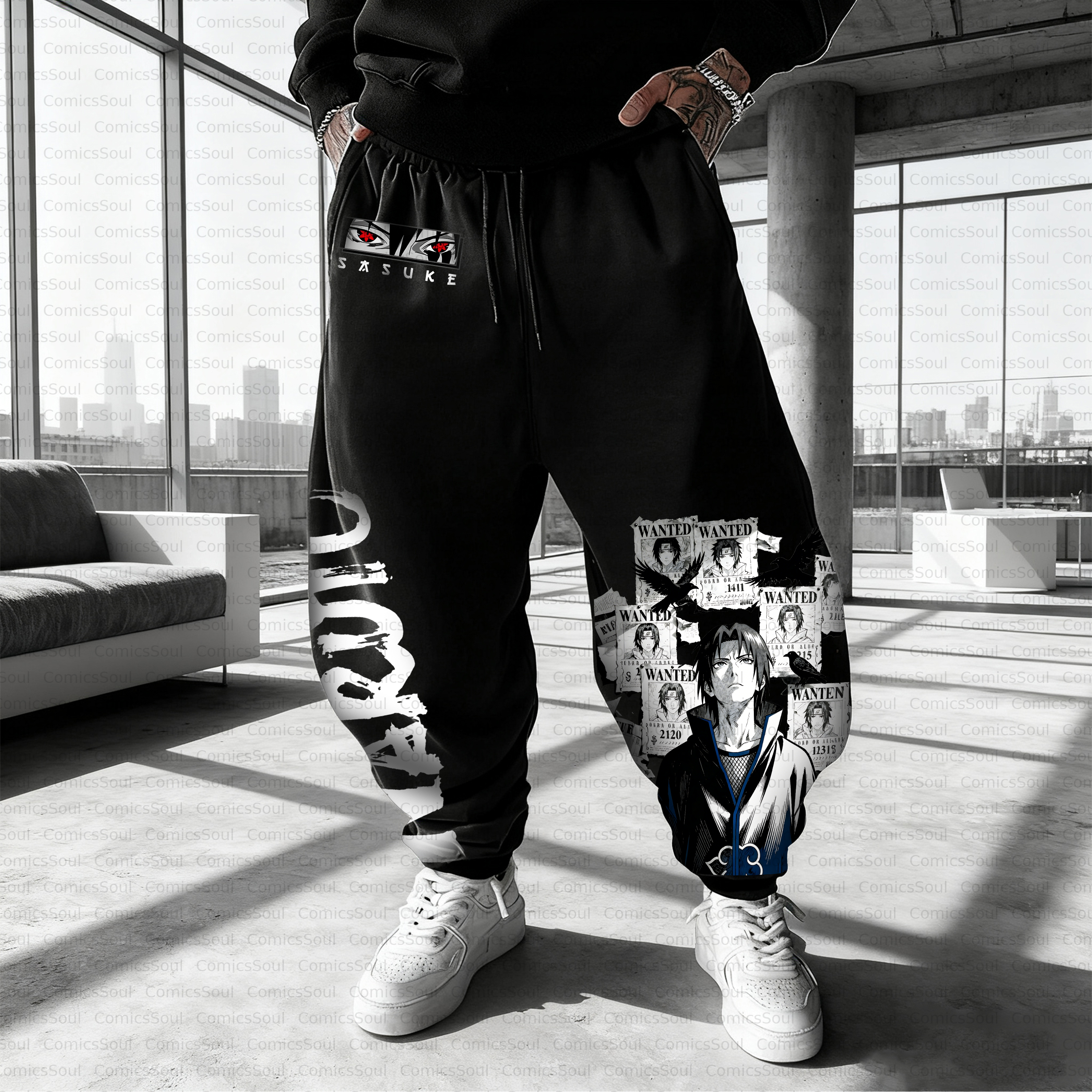 Unisex Casual Anime Streetwear Pant