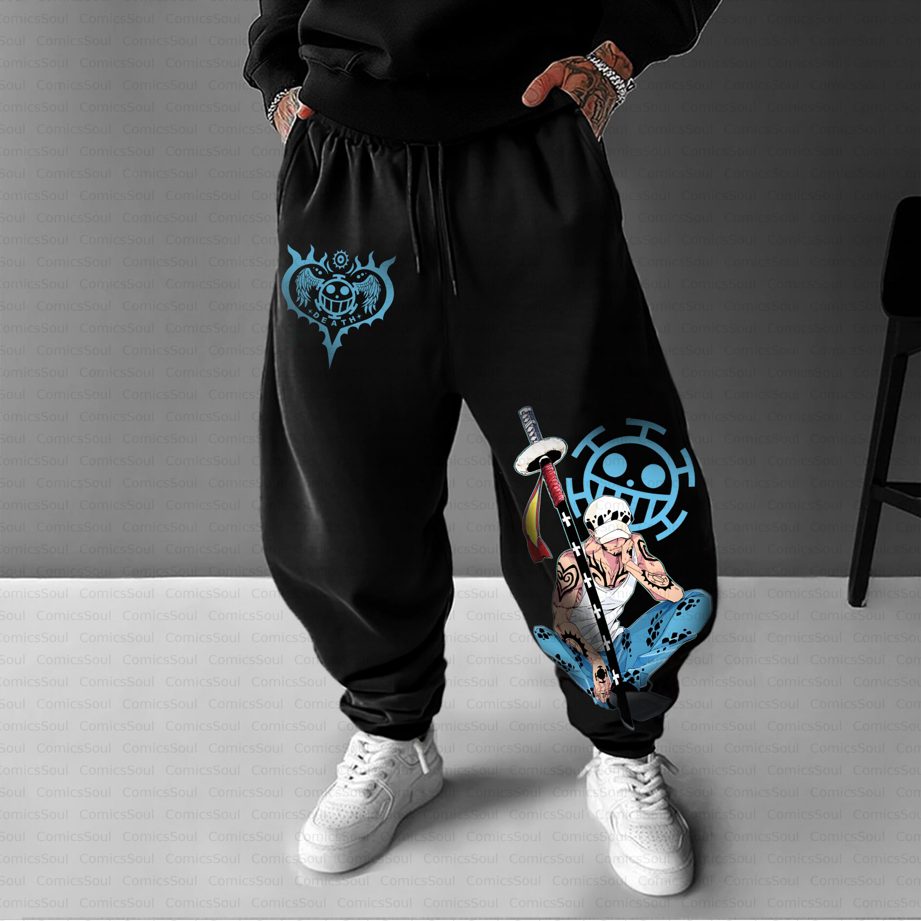 Unisex Casual Anime Streetwear Pant