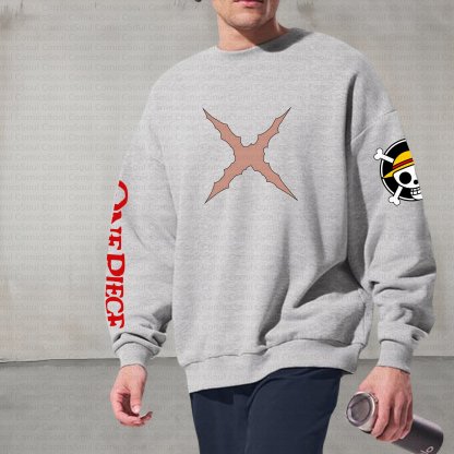 Plus Velvet Unisex Anime Inspired Vintage Sweatshirt