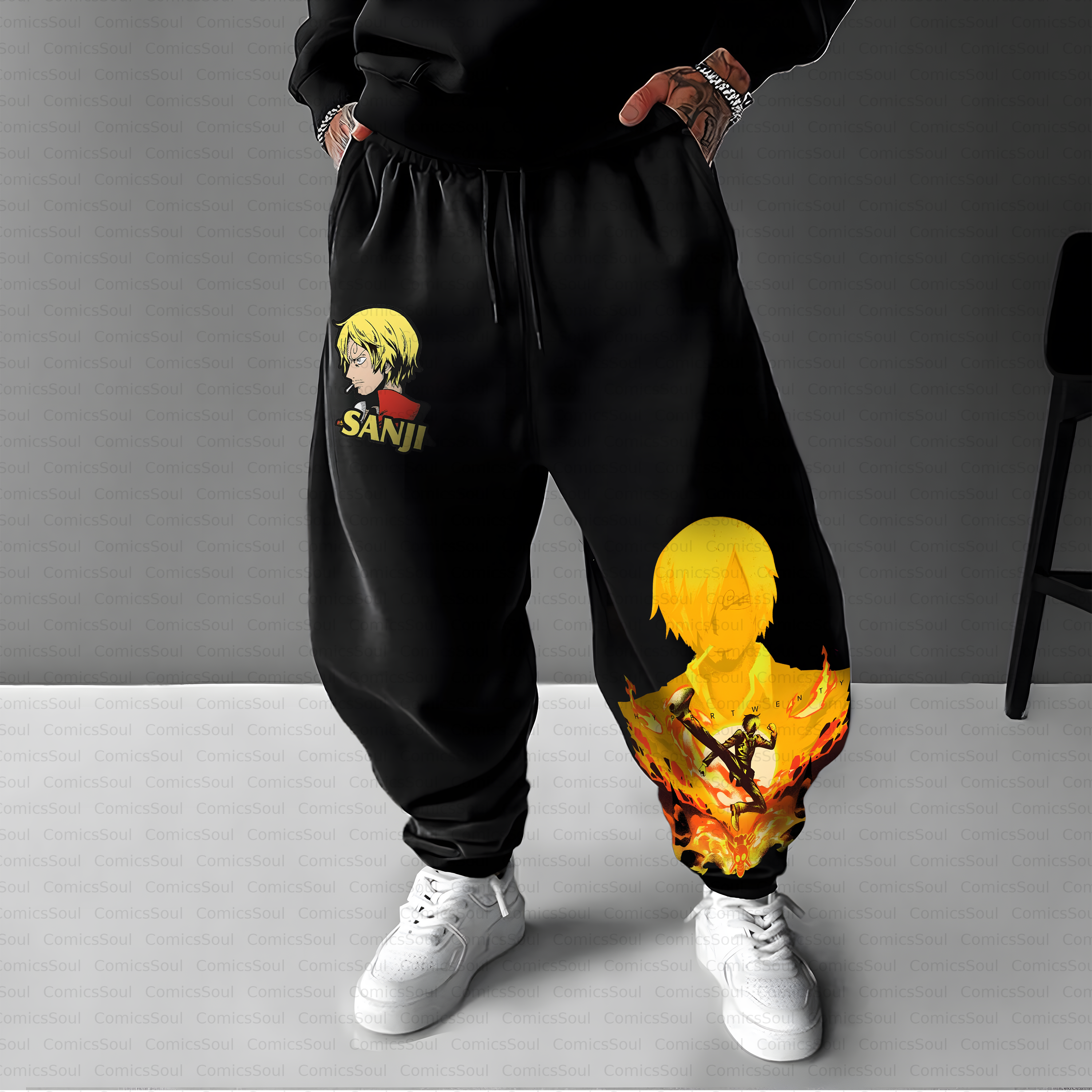 Unisex Casual Anime Streetwear Pant