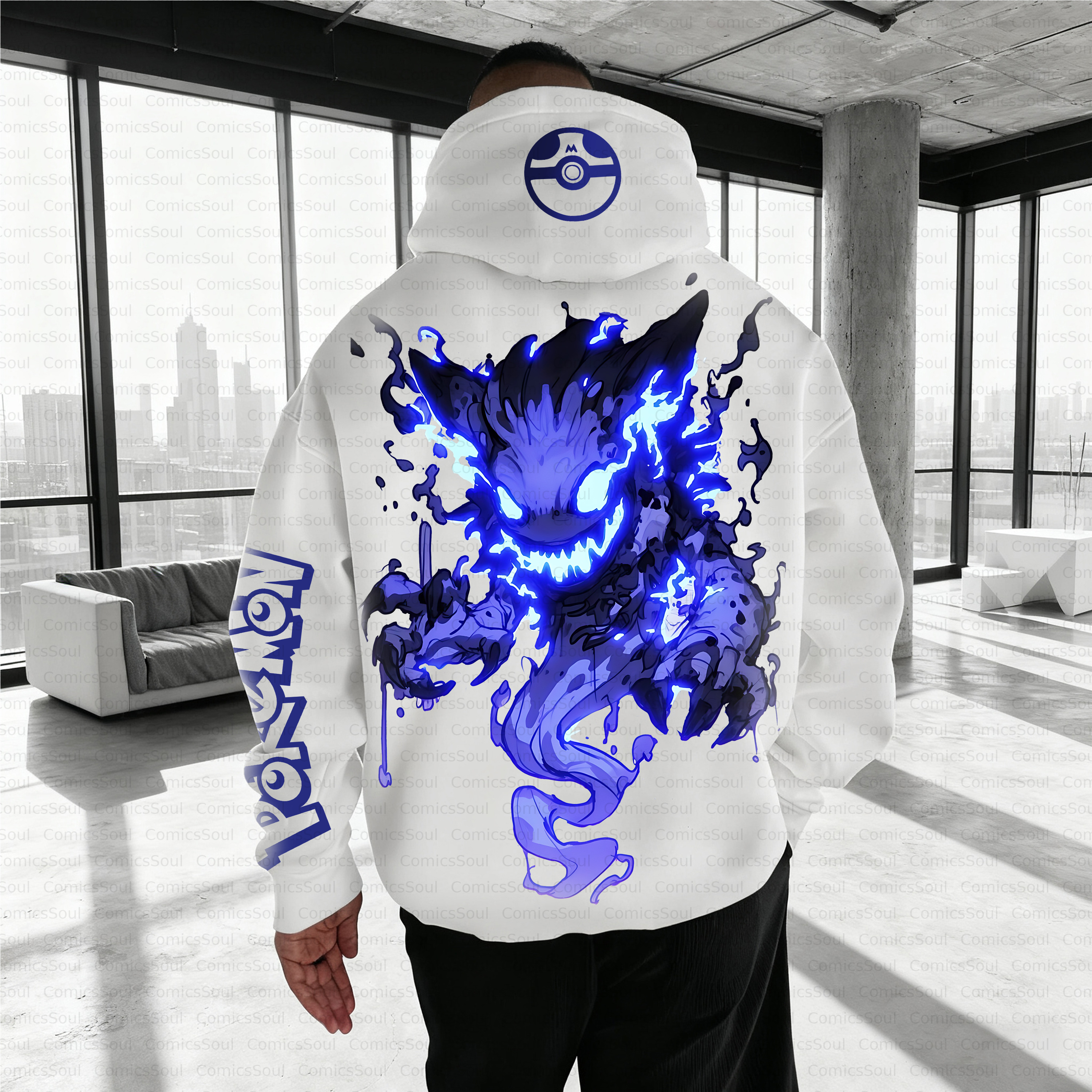 Unisex Anime Inspired Vintage Plush Hoodie