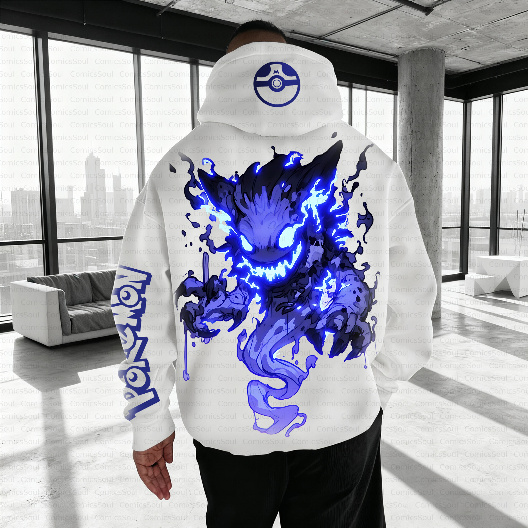 Unisex Anime Inspired Vintage Plush Hoodie