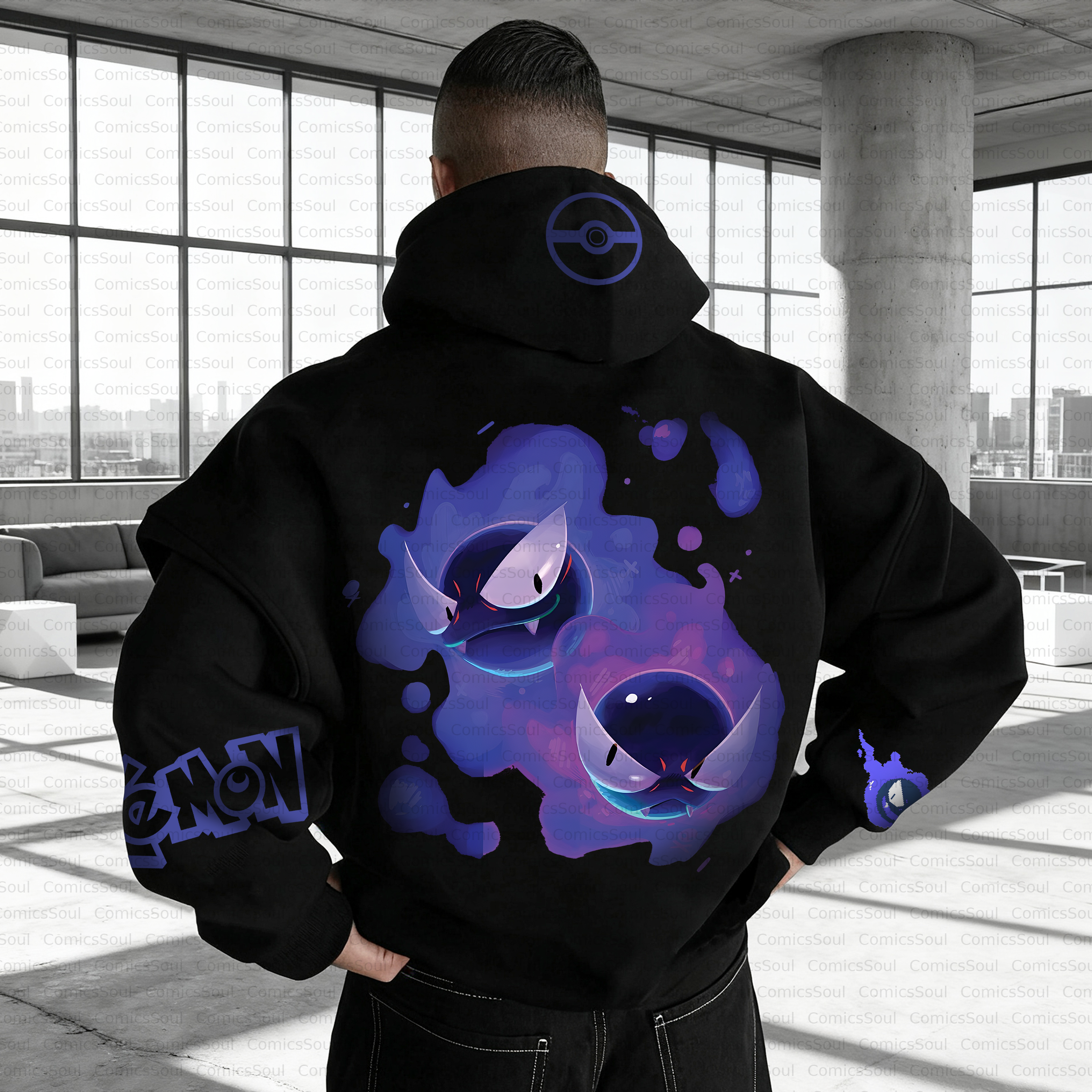 Unisex Anime Inspired Vintage Plush Hoodie