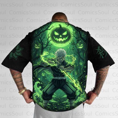 Unisex Anime Halloween Inspired Vintage T-Shirt