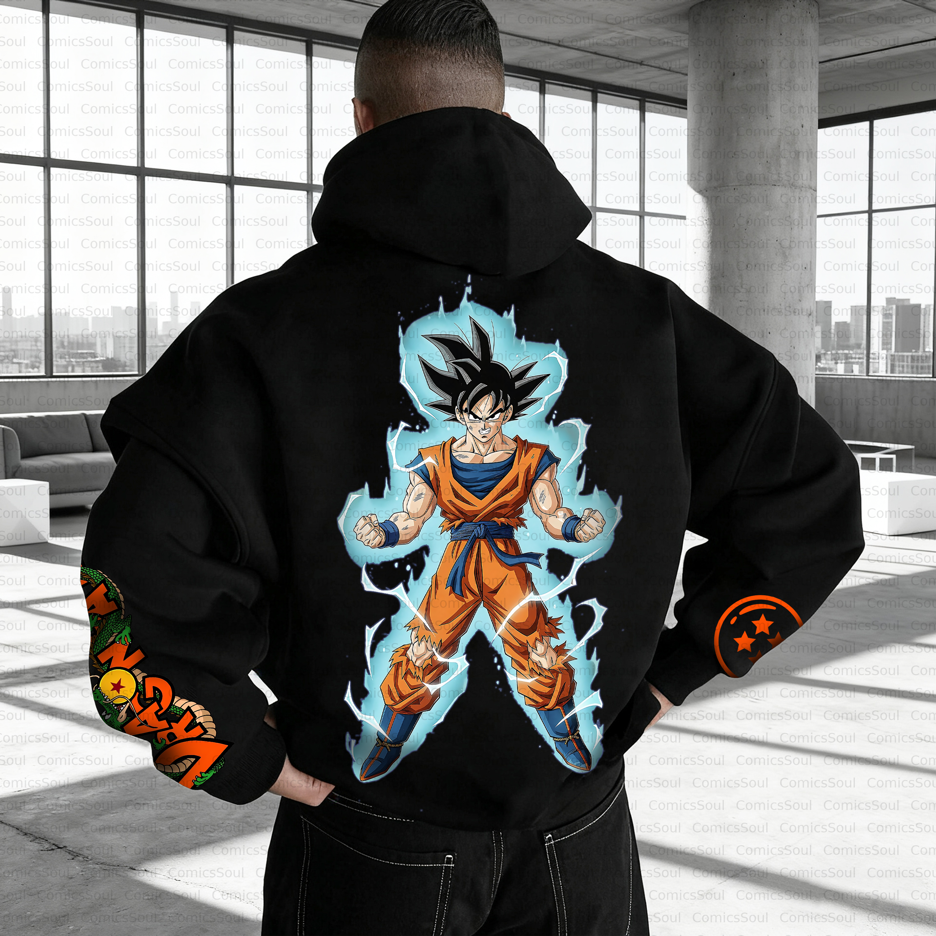 Unisex Anime Inspired Vintage Plush Hoodie