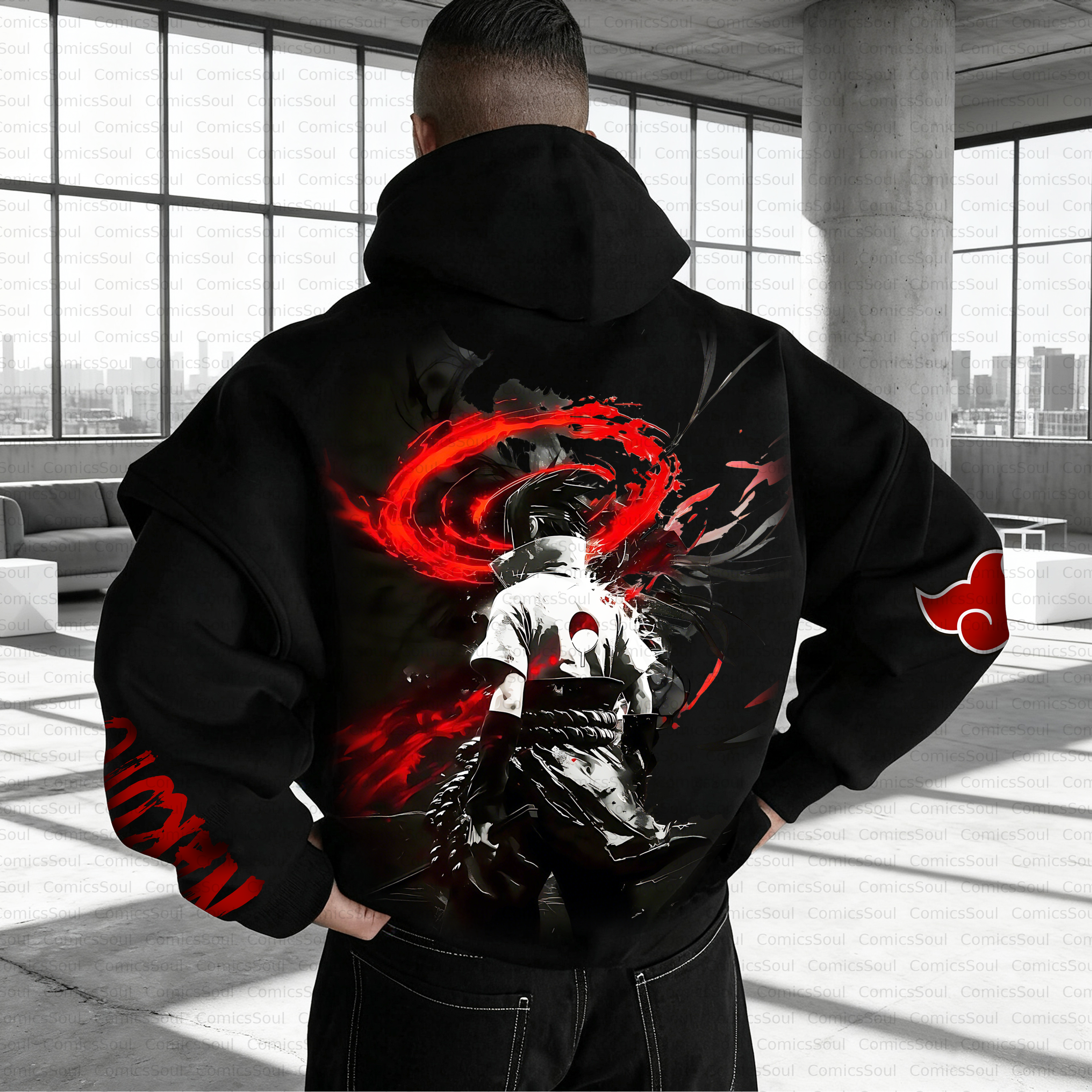 Unisex Anime Inspired Vintage Plush Hoodie