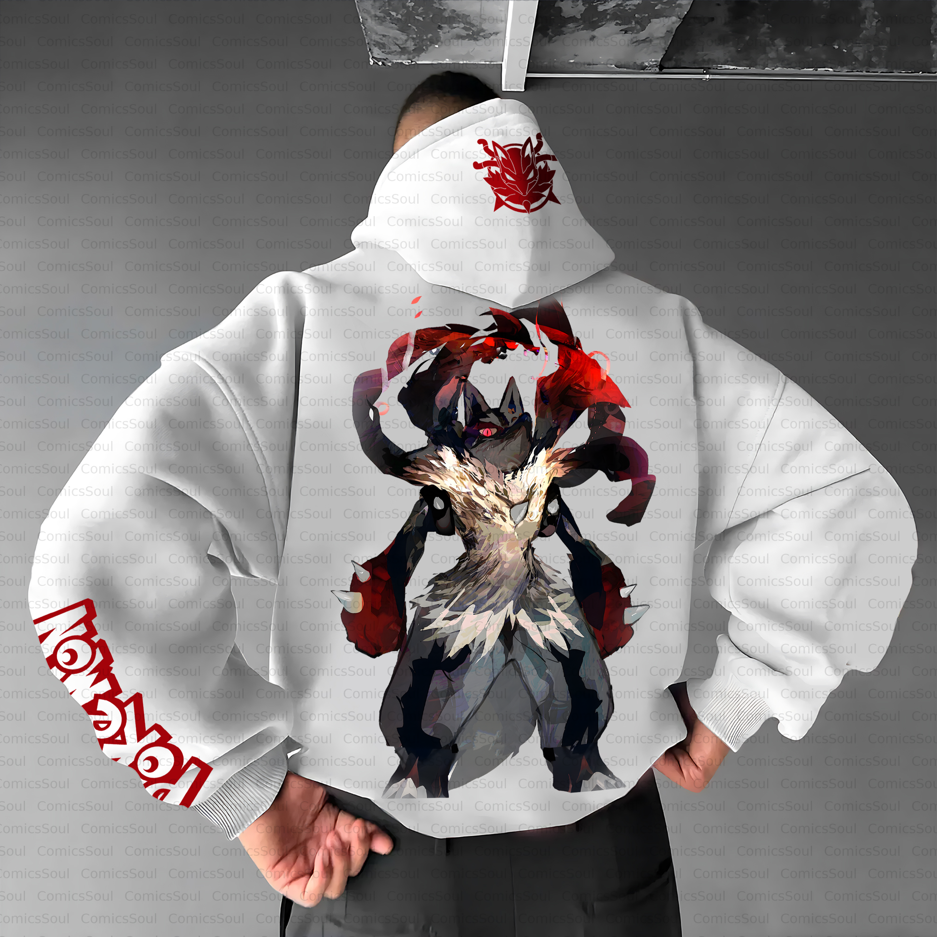 Unisex Anime Inspired Vintage Plush Hoodie