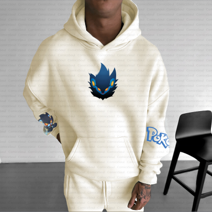 Unisex Anime Inspired Vintage Plush Hoodie