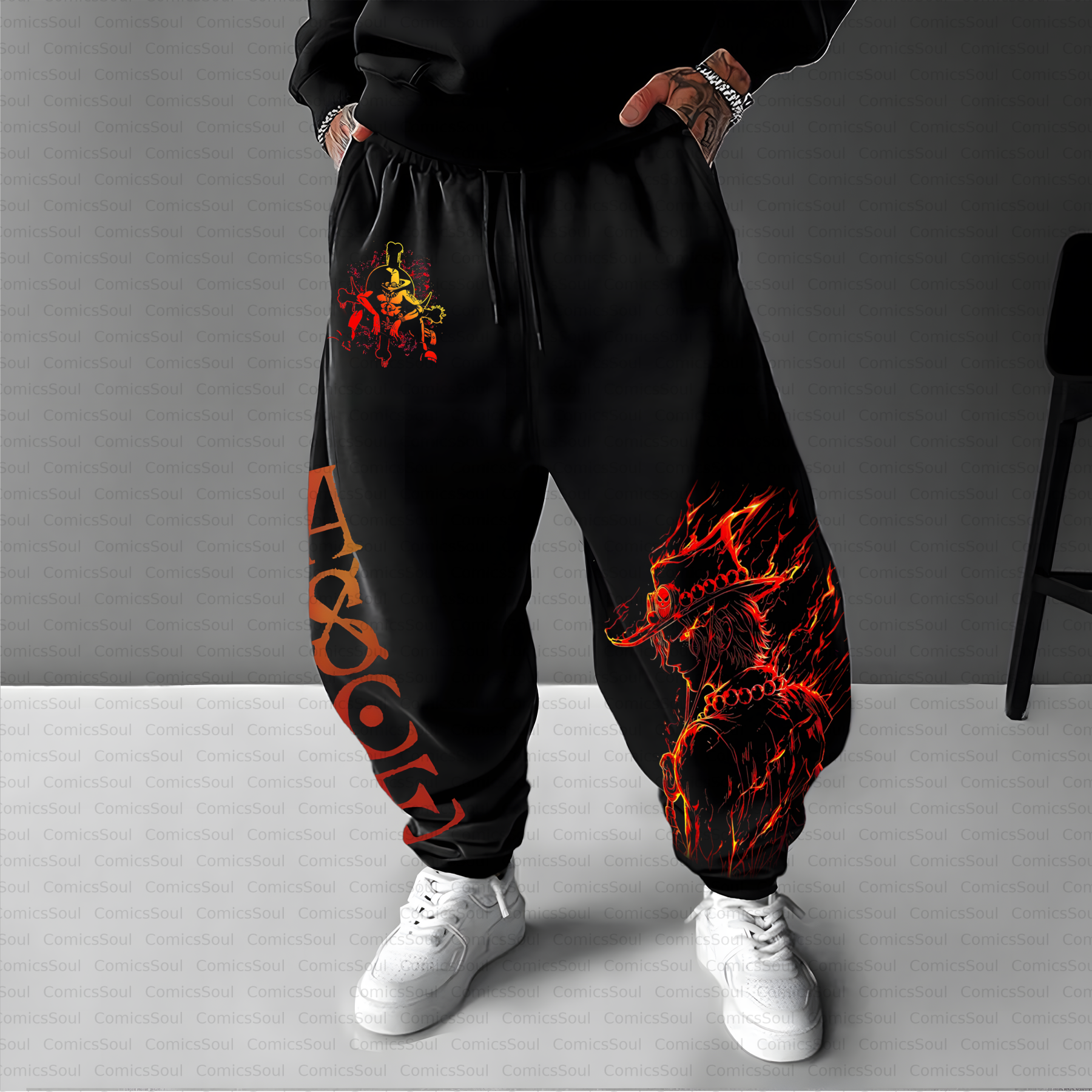 Unisex Casual Anime Streetwear Pant