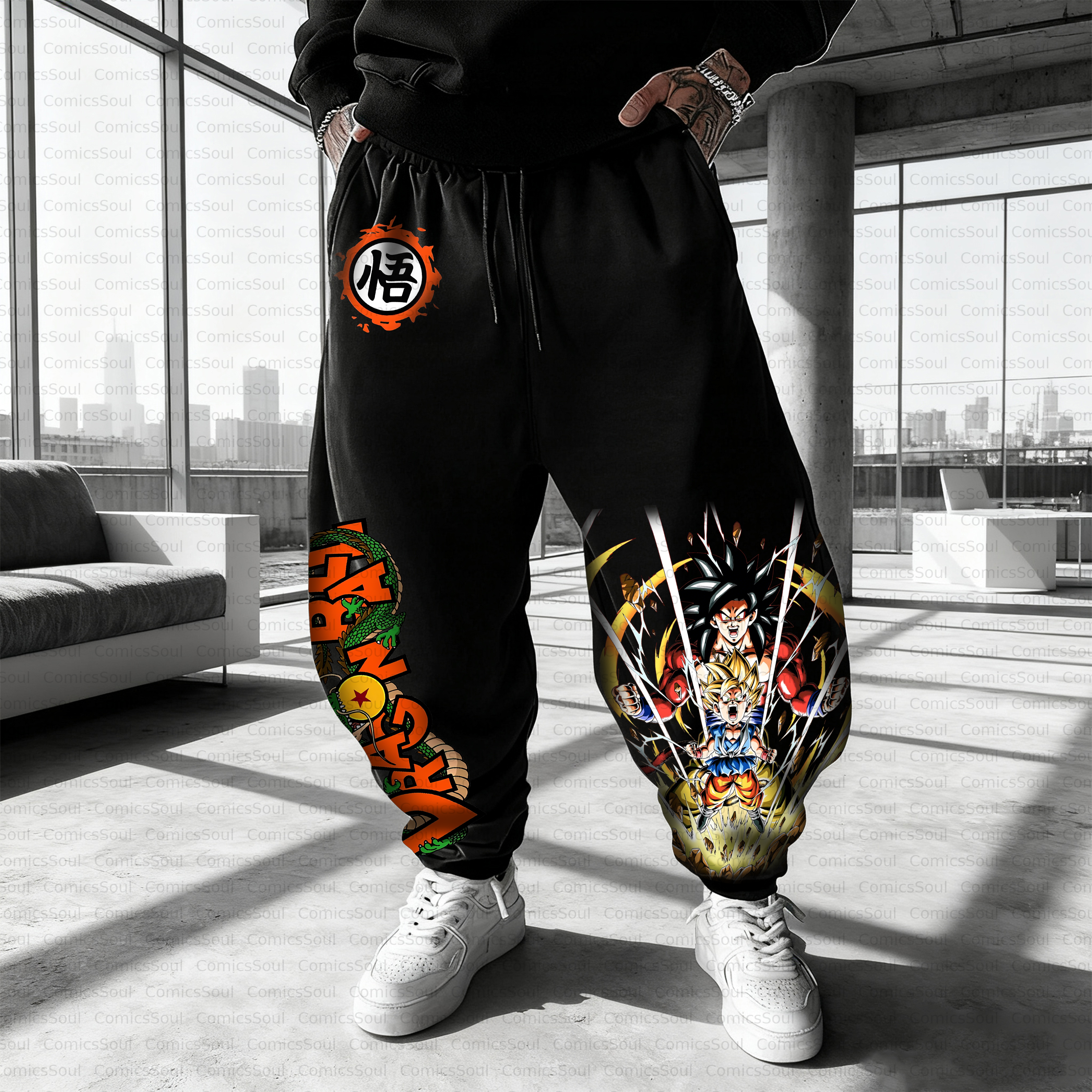 Unisex Casual Anime Streetwear Pant