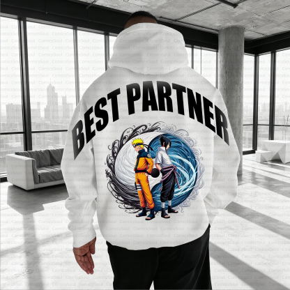 Unisex Anime Inspired Vintage Plush Hoodie