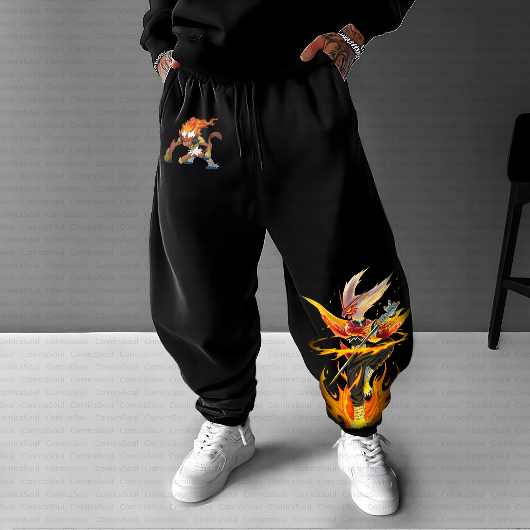 Unisex Casual Anime Streetwear Pant