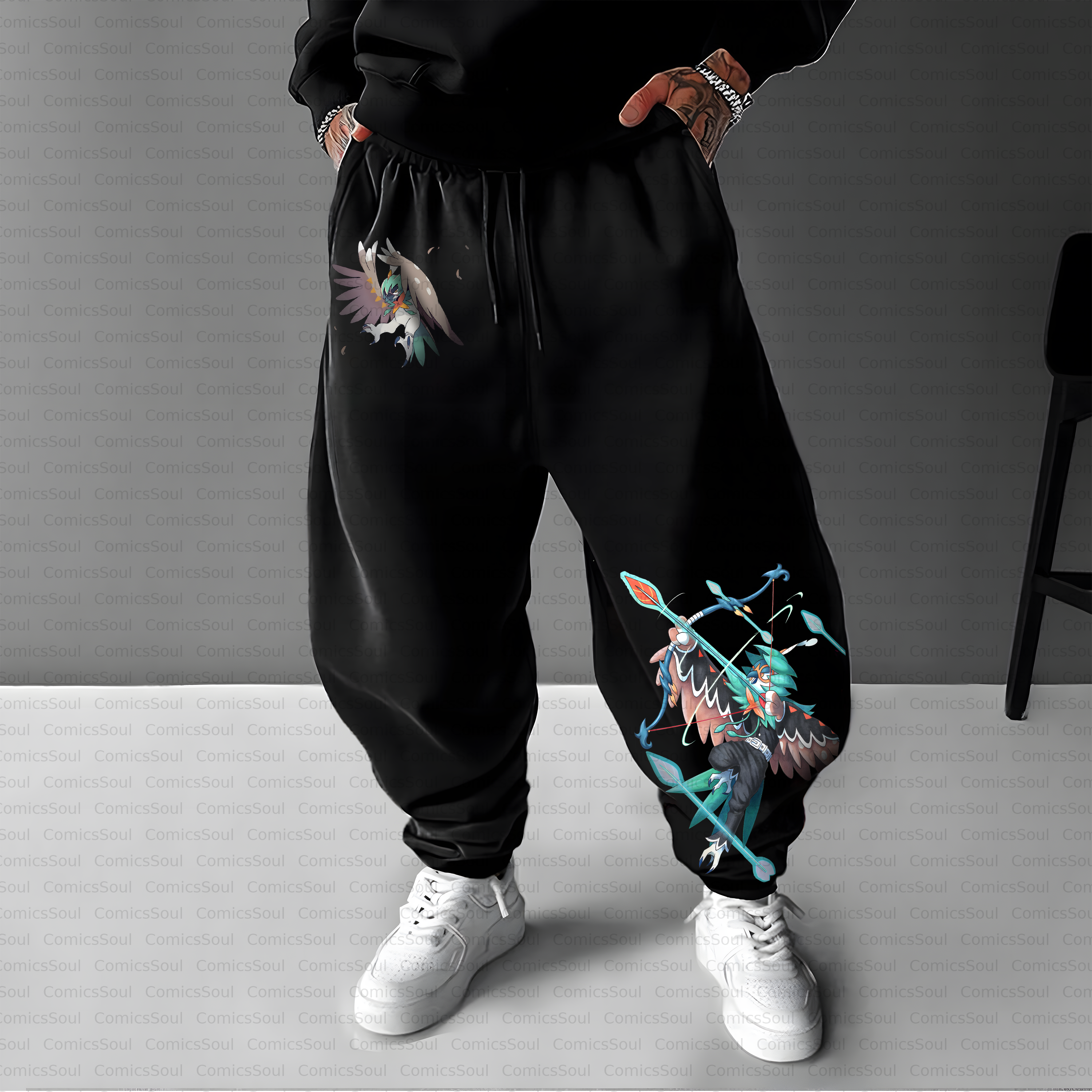 Unisex Casual Anime Streetwear Pant