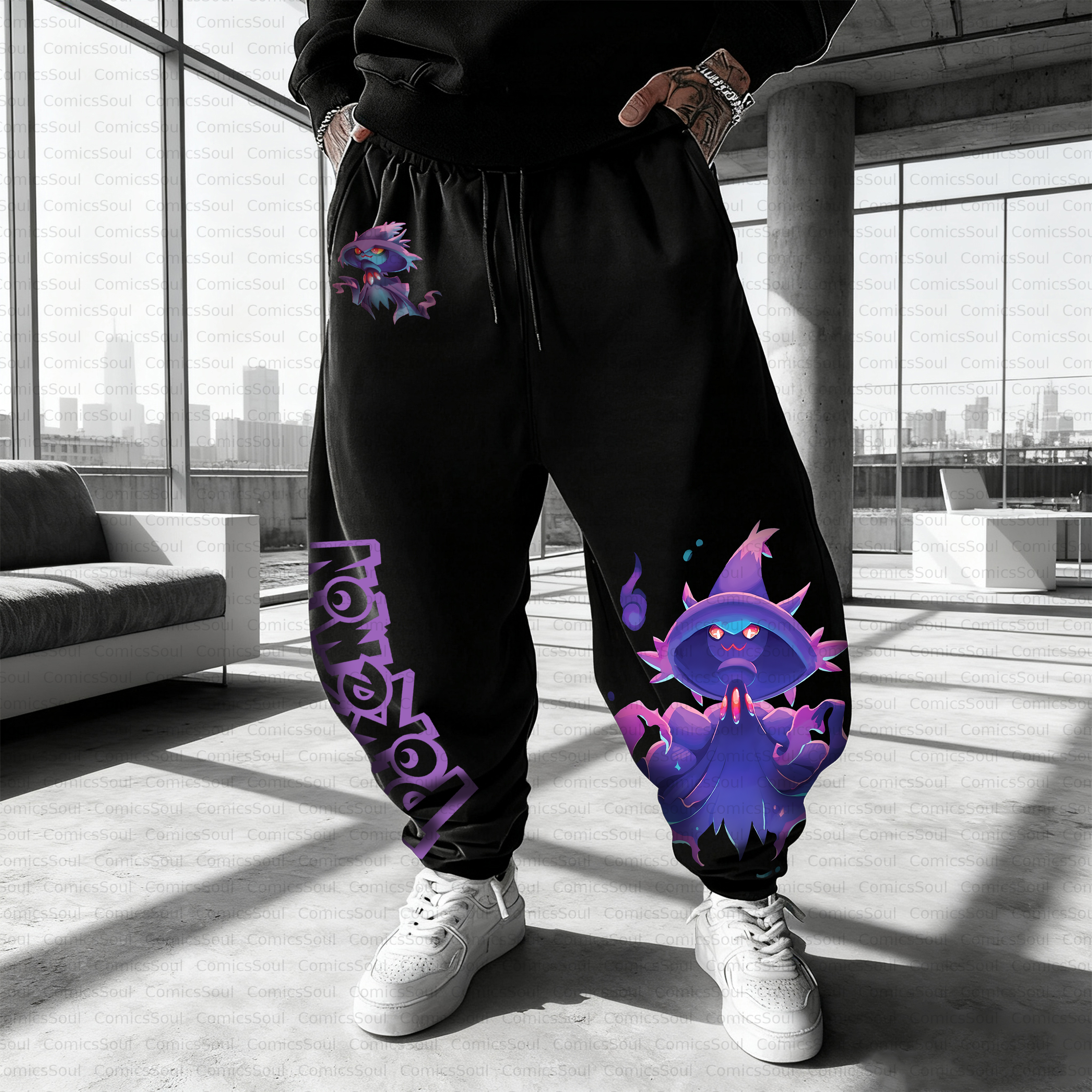 Unisex Casual Anime Streetwear Pant