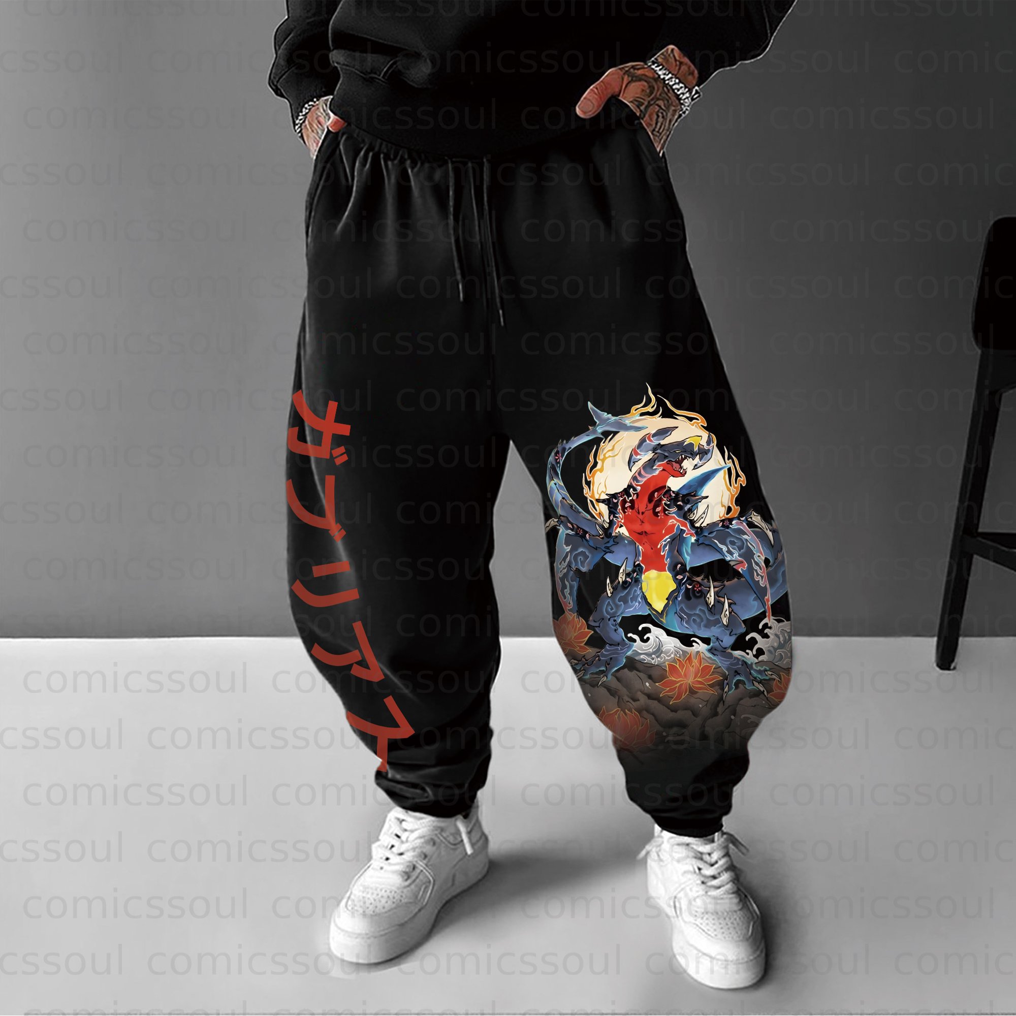 Unisex Anime Inspired Vintage Pants丨Comicssoul