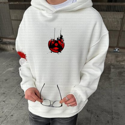 Plus Velvet Unisex Anime Graphic Streetwear Vintage Hoodie