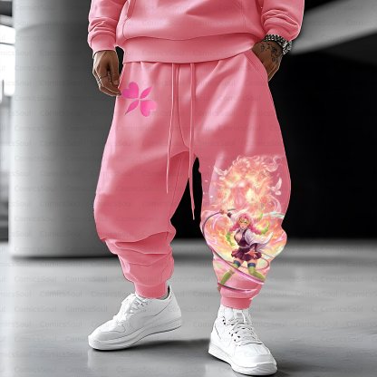 Unisex Casual Streetwear Plush Pants