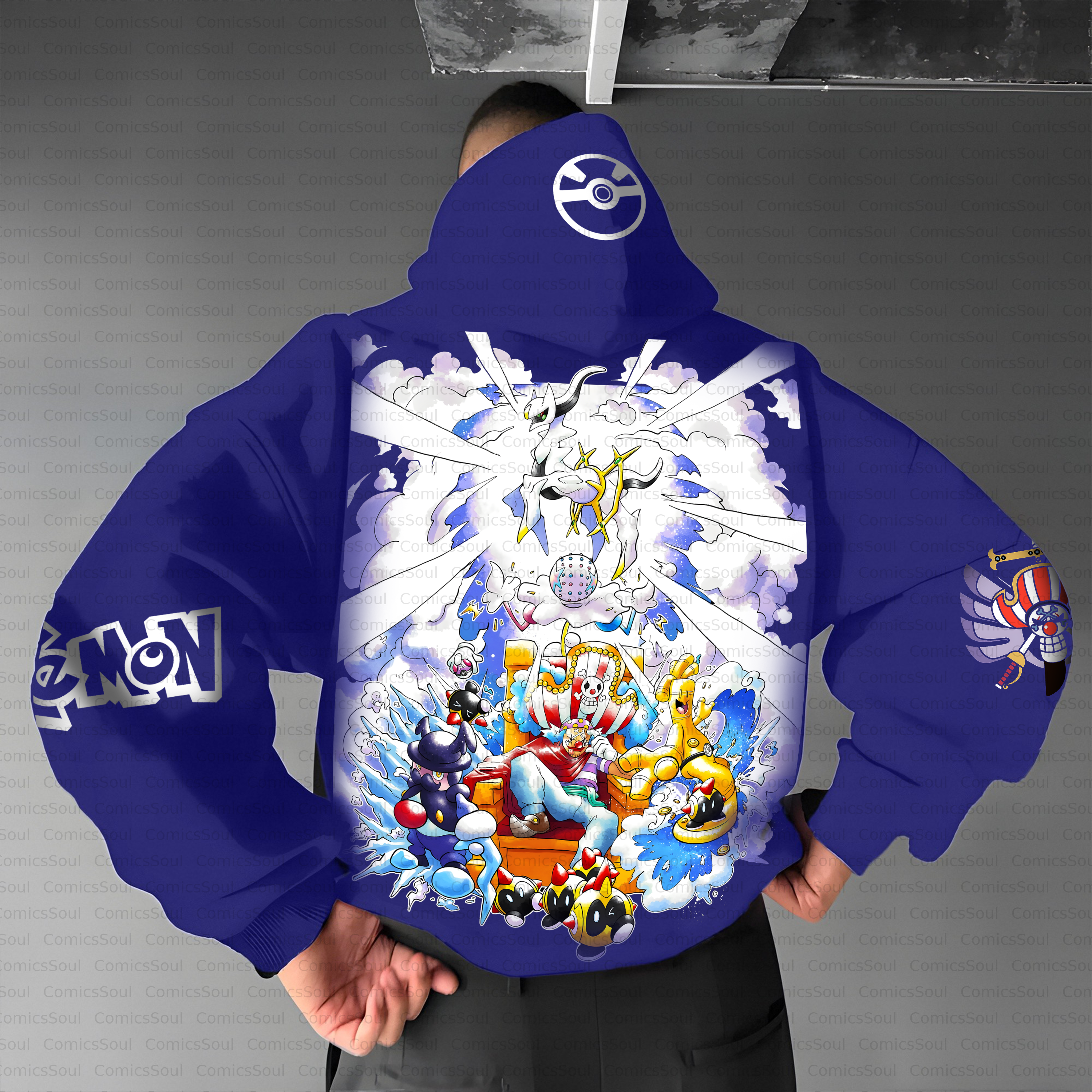 Unisex Anime Inspired Vintage Plush Hoodie