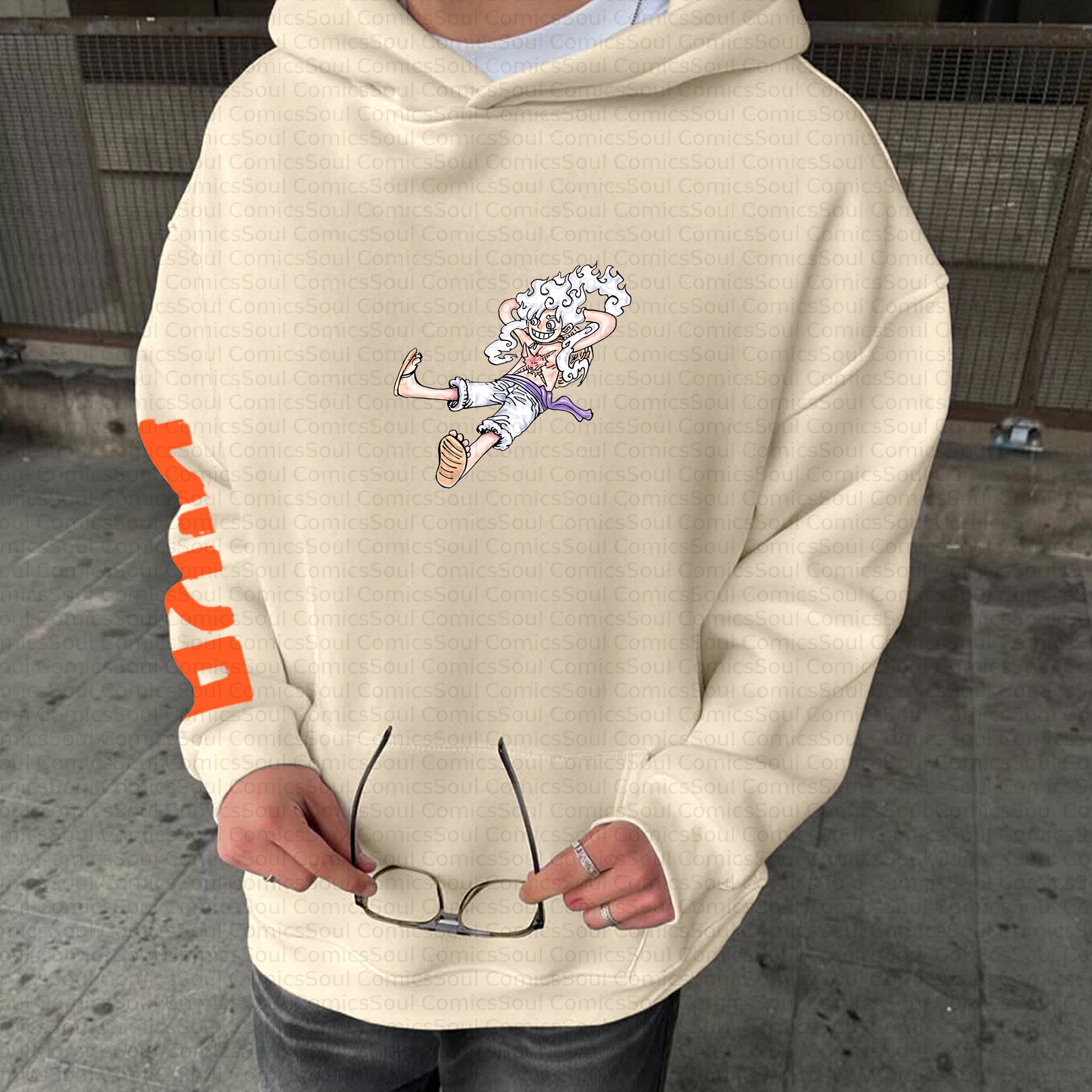 Plus Velvet Unisex Anime Graphic Streetwear Vintage Hoodie