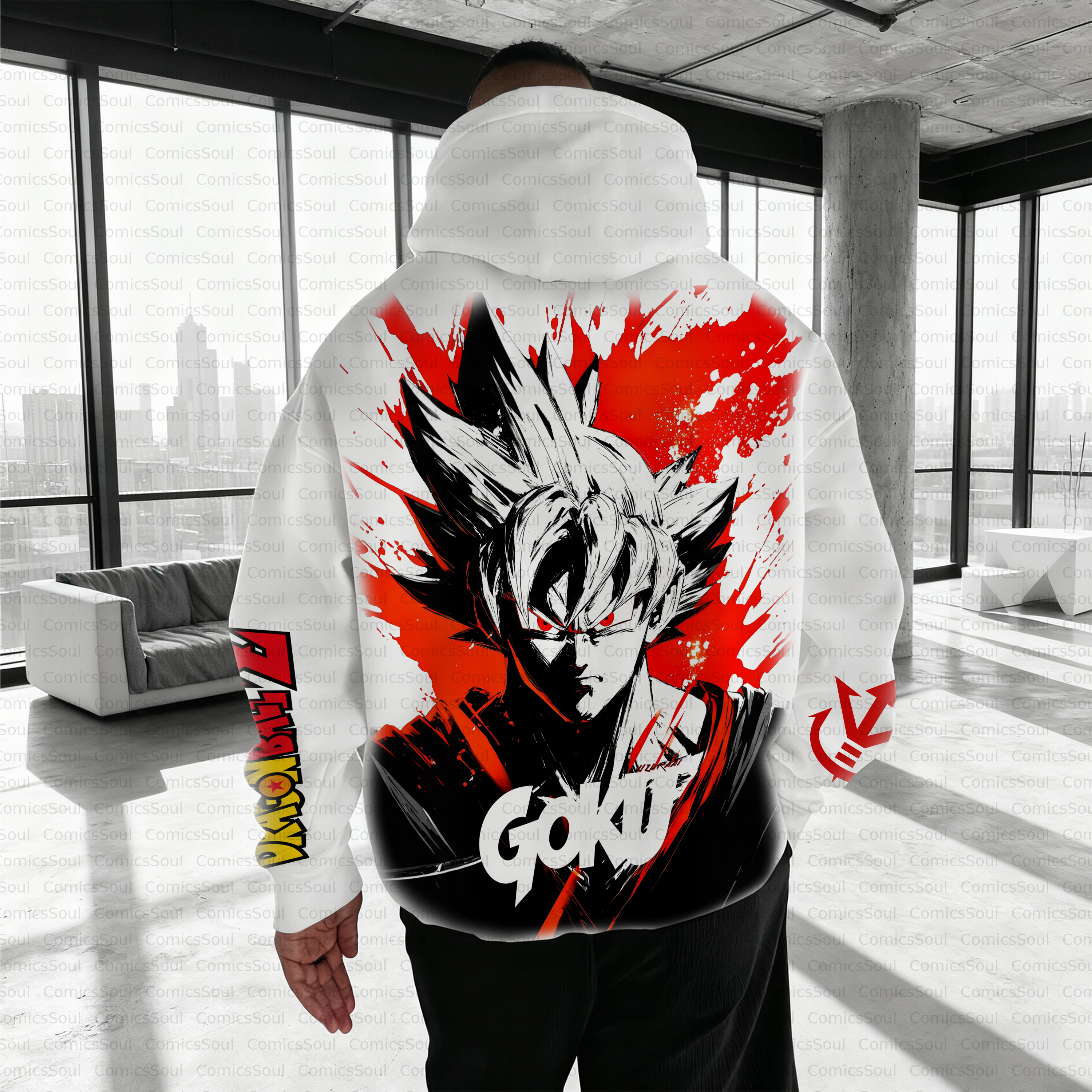 Unisex Anime Inspired Vintage Plush Hoodie