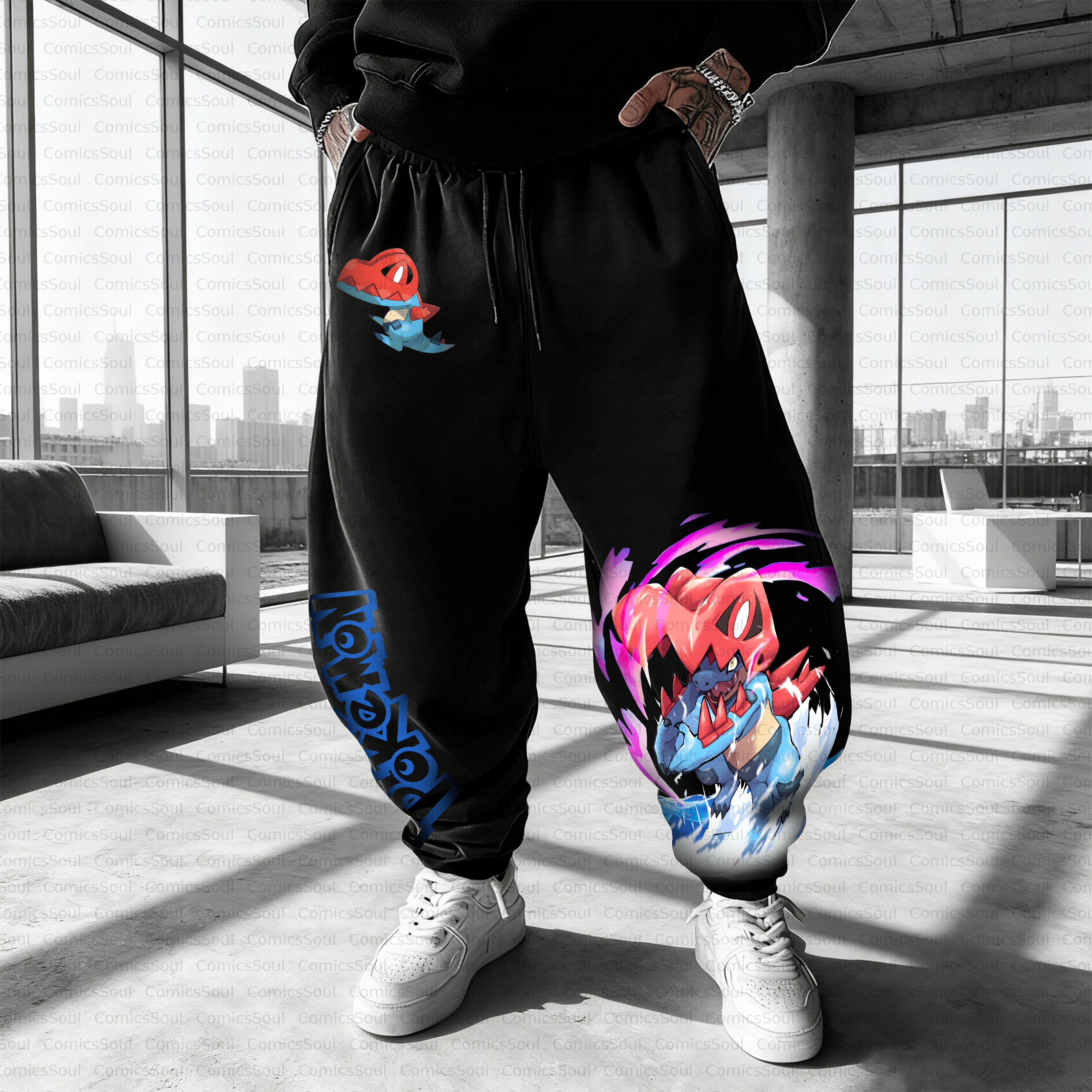 Unisex Casual Anime Streetwear Pant