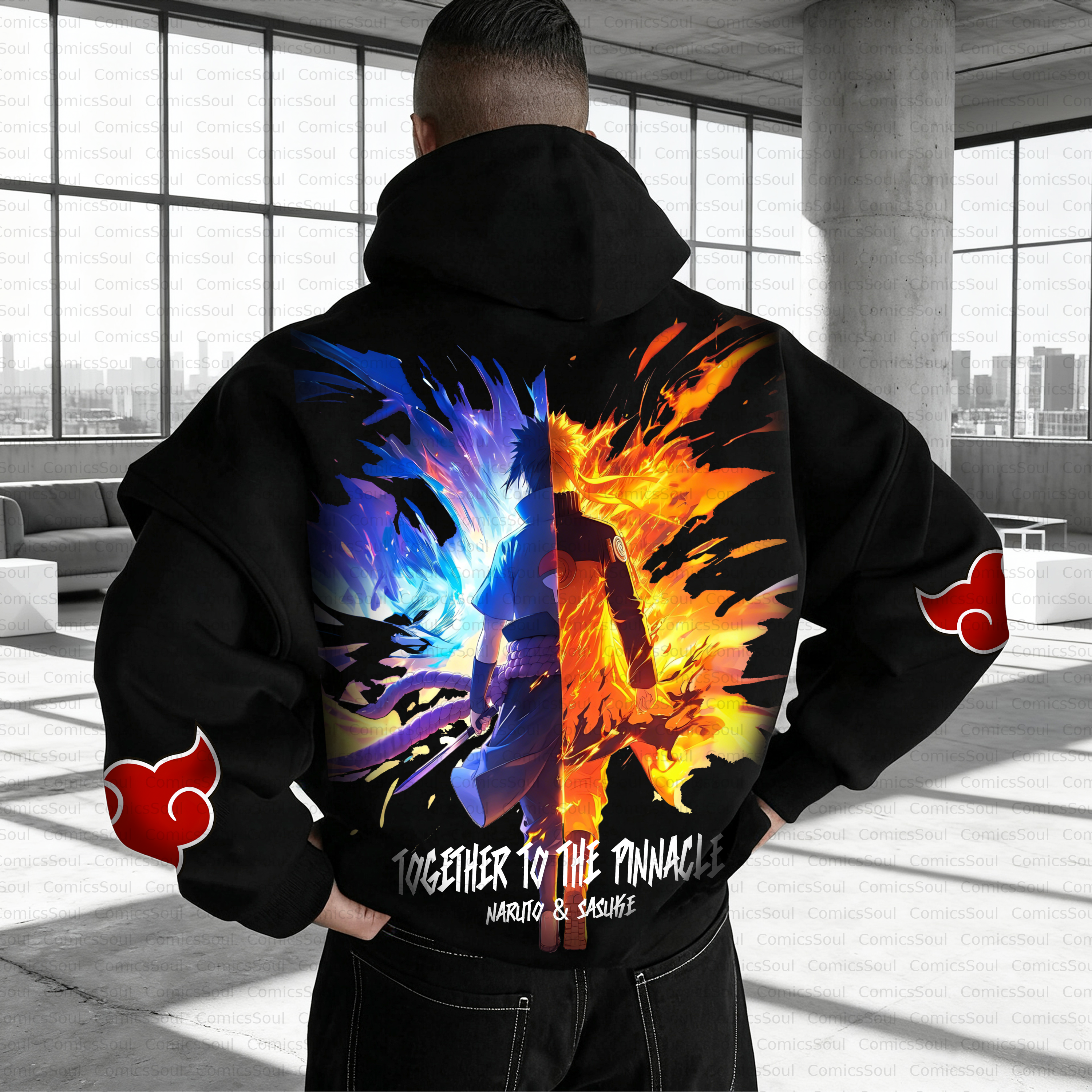 Unisex Anime Inspired Vintage Plush Hoodie