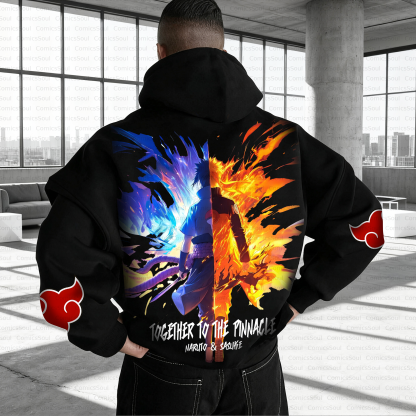 Unisex Anime Inspired Vintage Plush Hoodie