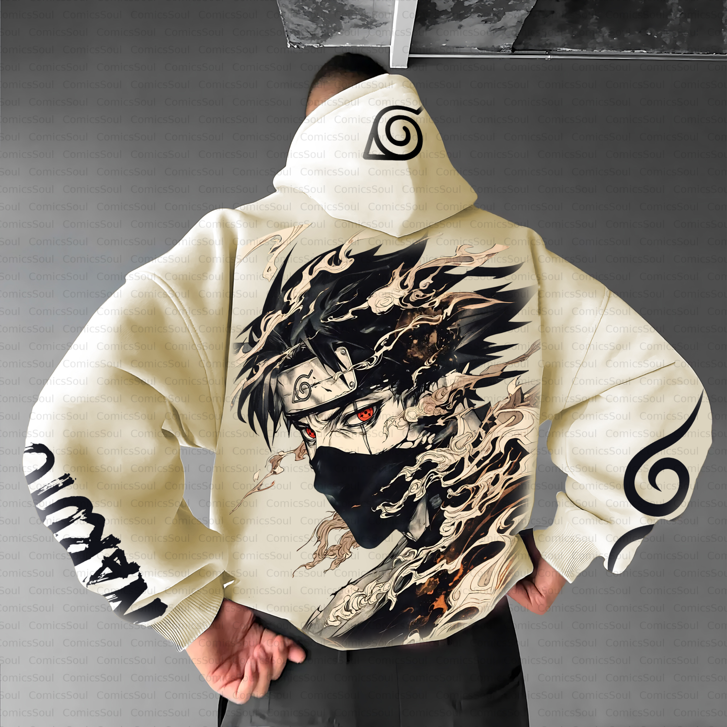 Unisex Anime Inspired Vintage Plush Hoodie