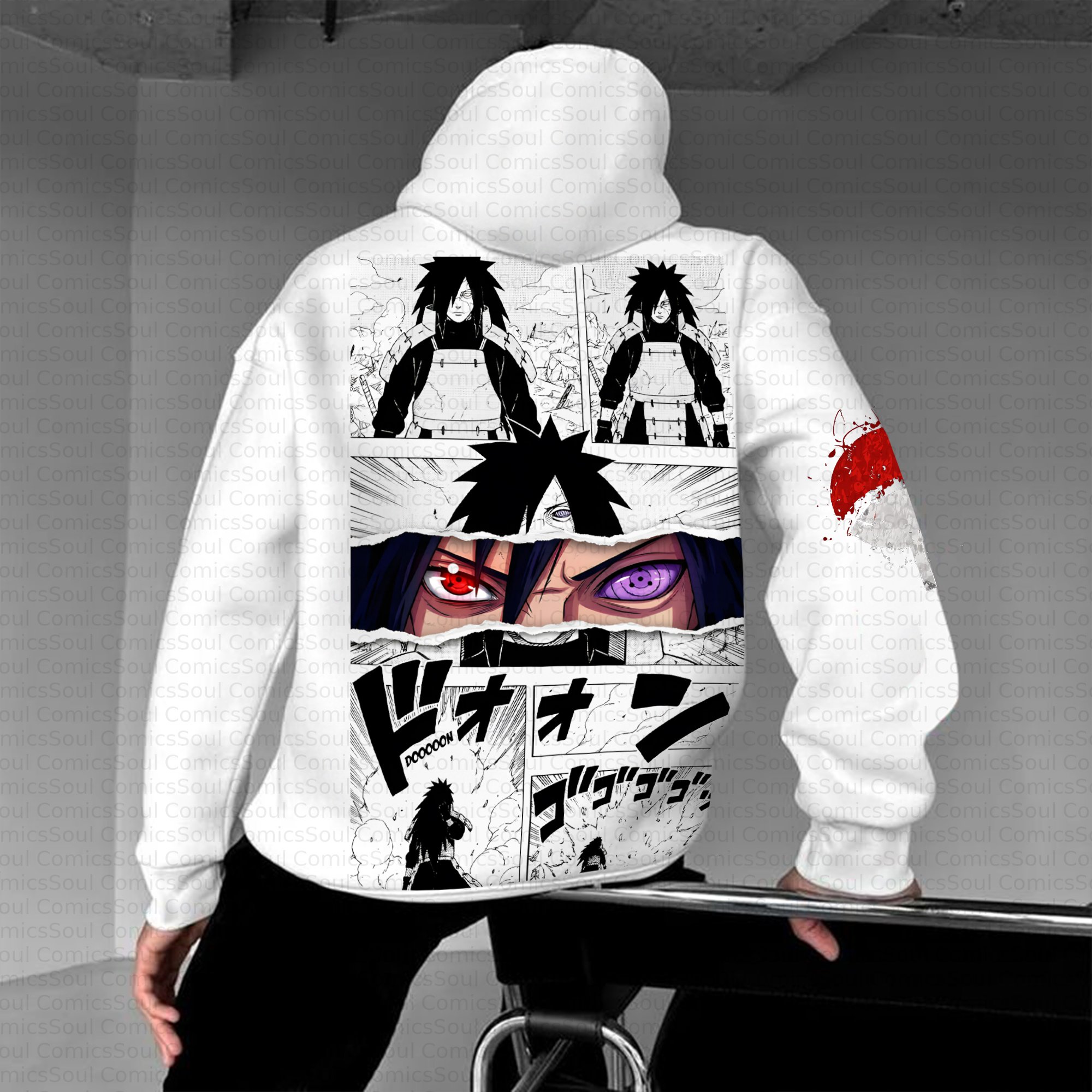 Plus Velvet Unisex Anime Graphic Streetwear Vintage Hoodie