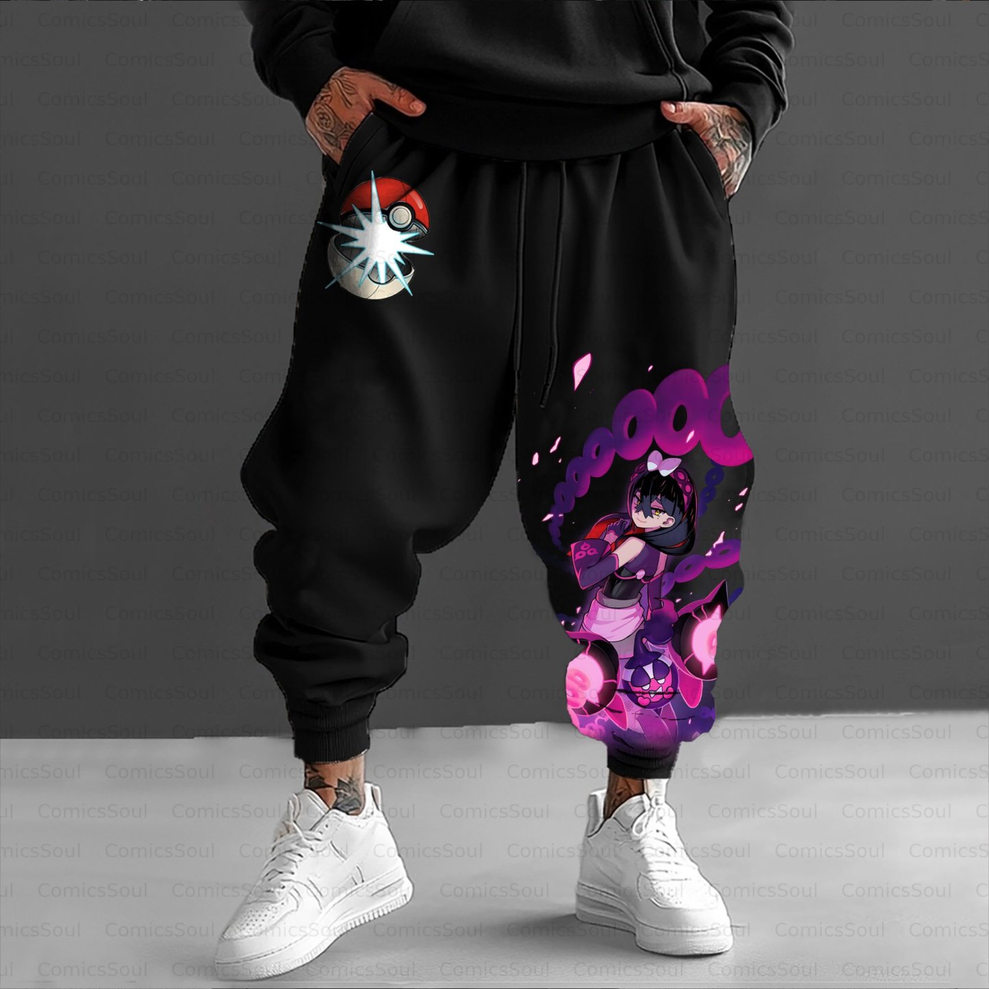 Unisex Casual Streetwear Plush Pants