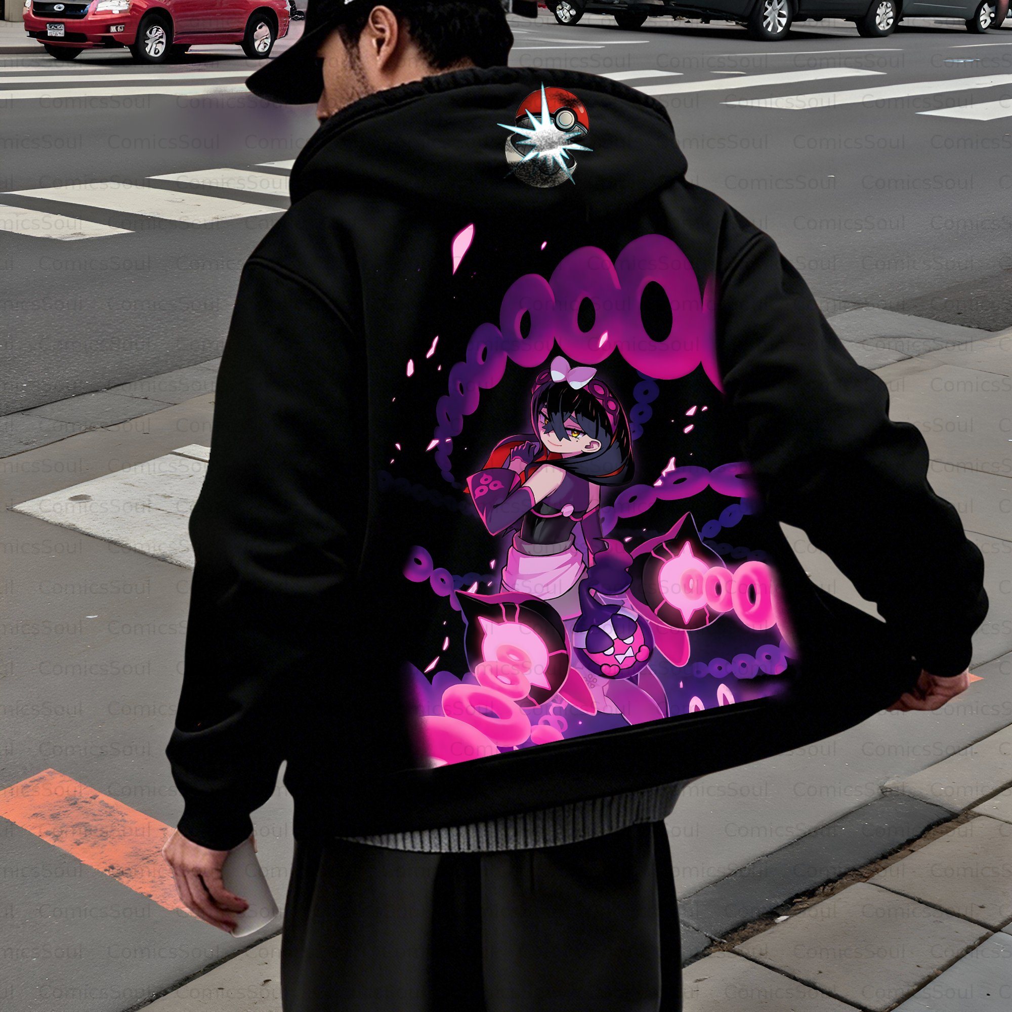 Unisex Graphic Streetwear Vintage Zipper Cardigan Plush Hoodie