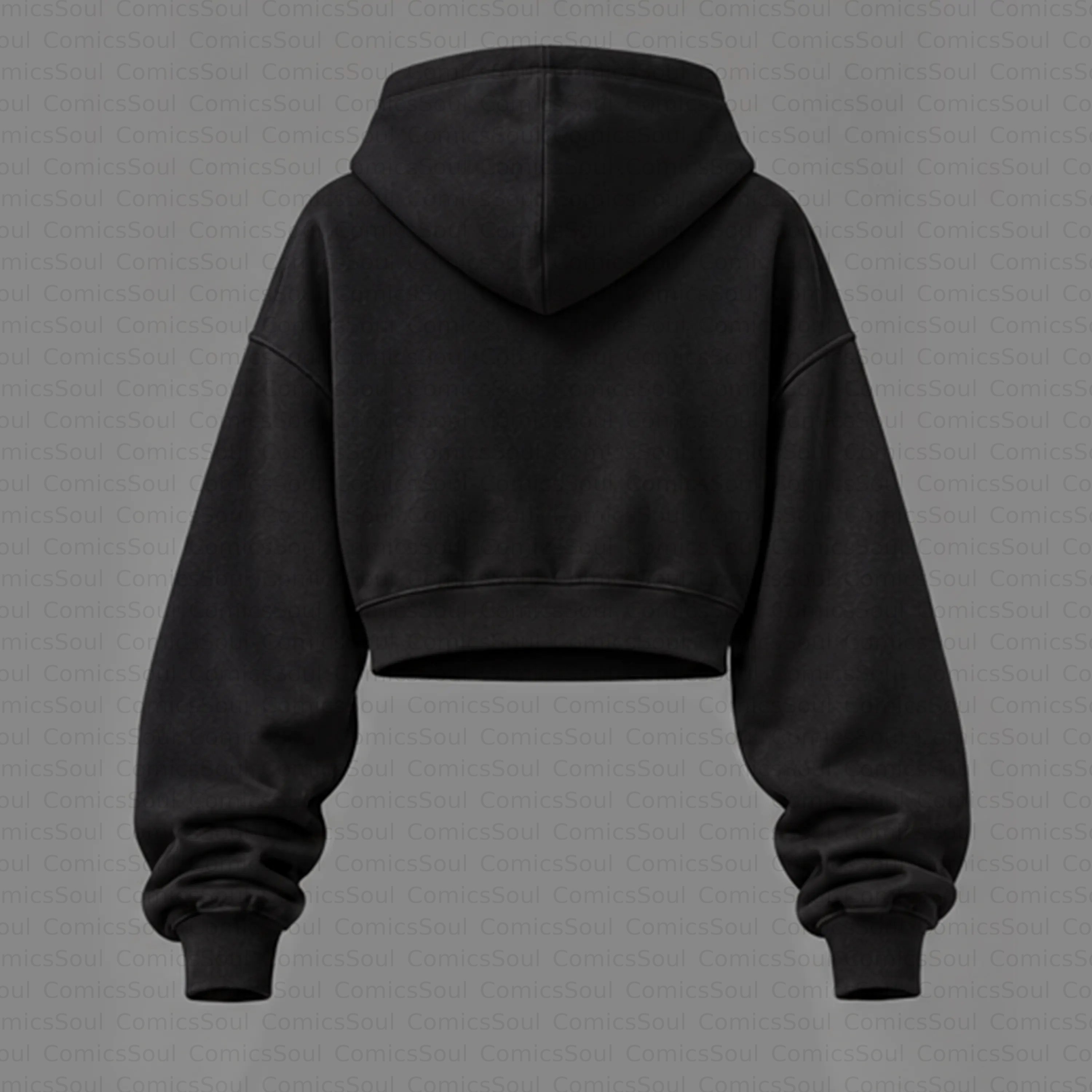Demon Slayer Cropped Long Sleeve Hoodie & High Waist Jogger Pants Two Piece