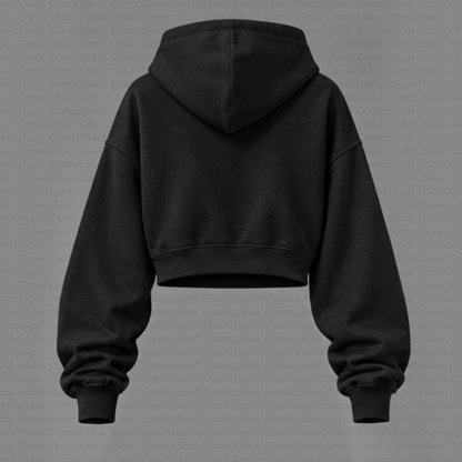 Demon Slayer Cropped Long Sleeve Hoodie & High Waist Jogger Pants Two Piece