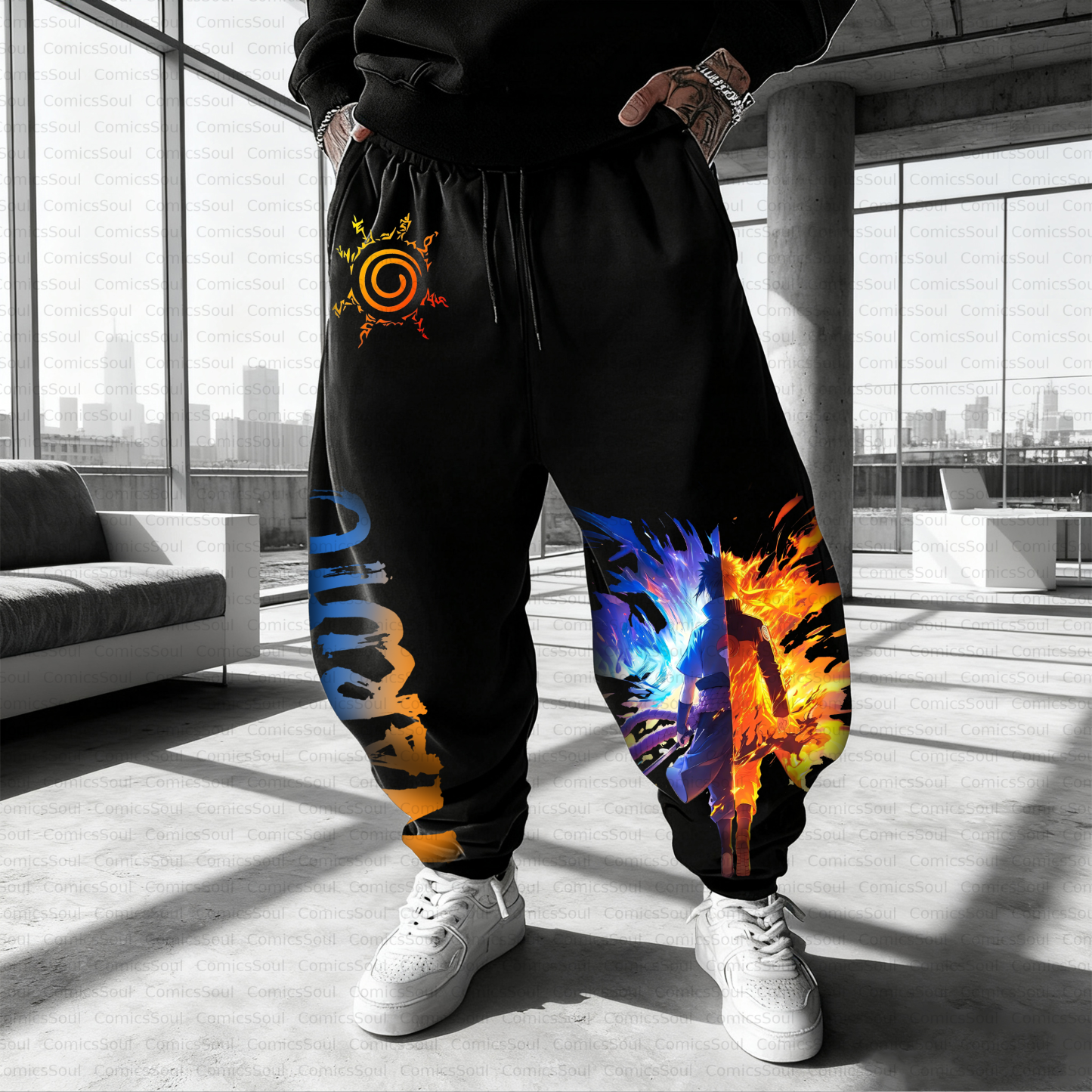 Unisex Casual Anime Streetwear Pant