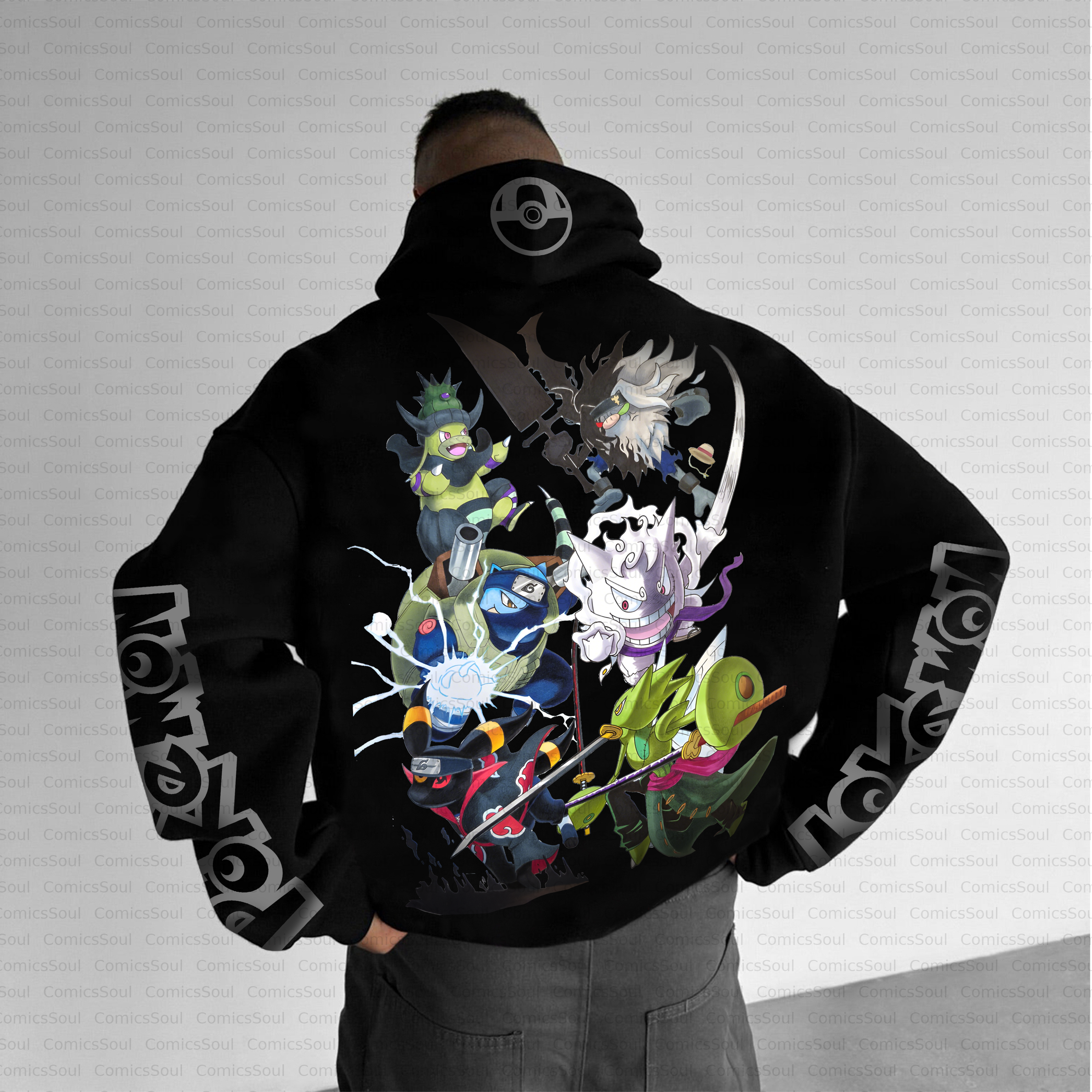 Unisex Anime Inspired Vintage Plush Hoodie