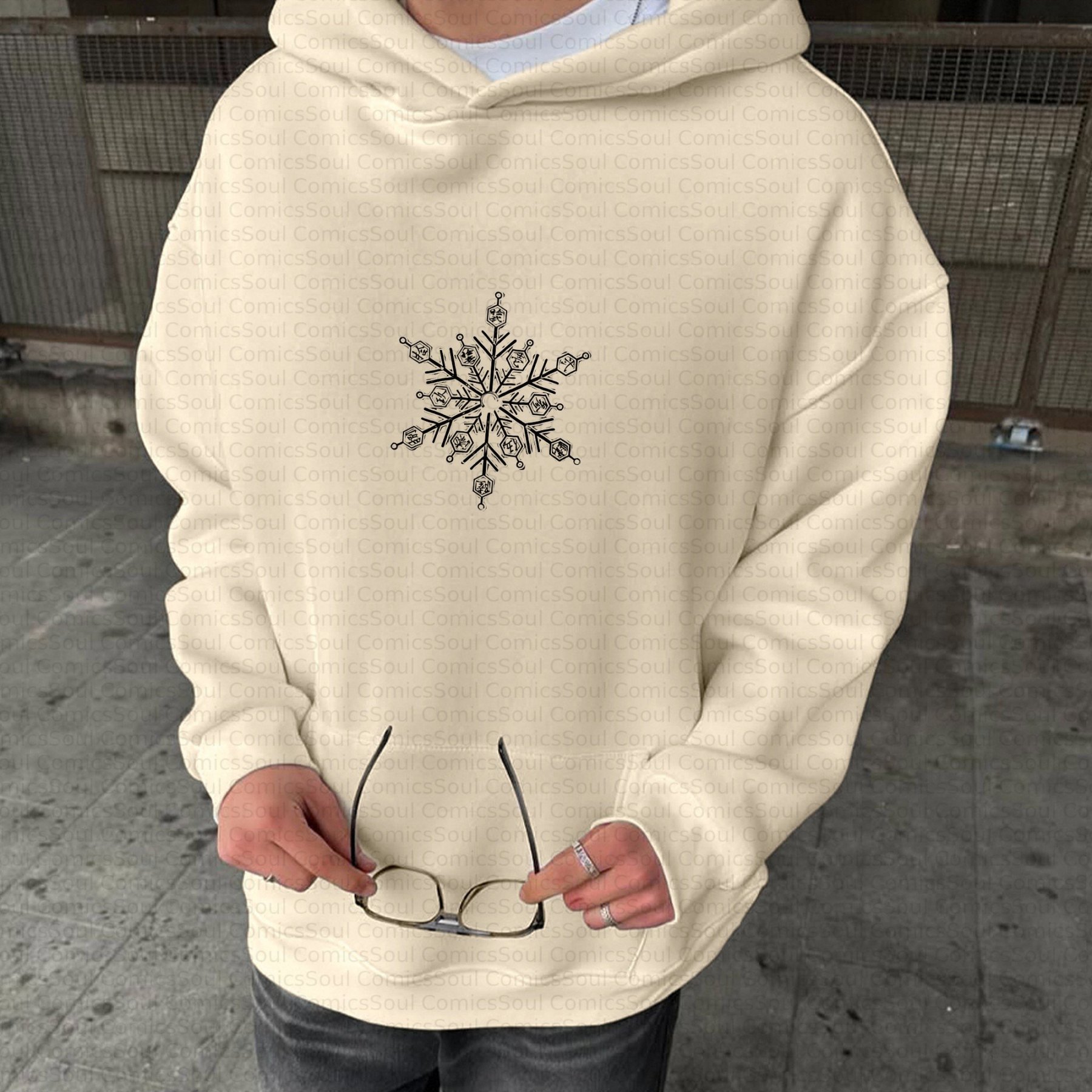 Plus Velvet Unisex Anime Graphic Streetwear Vintage Hoodie