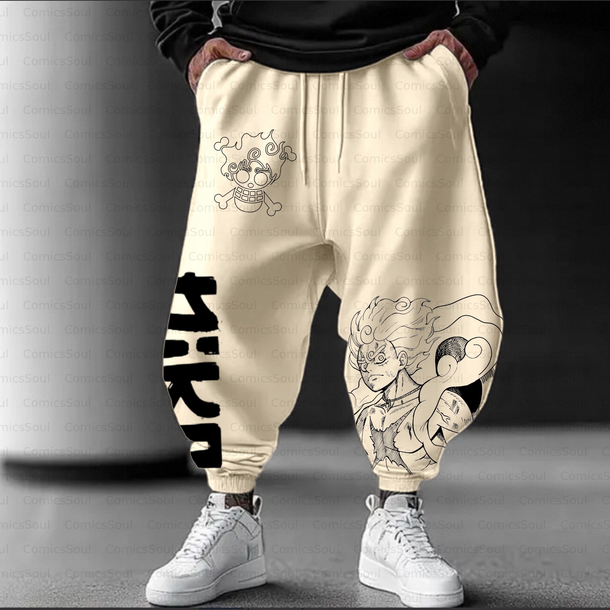 Unisex Casual Streetwear Plush Pants
