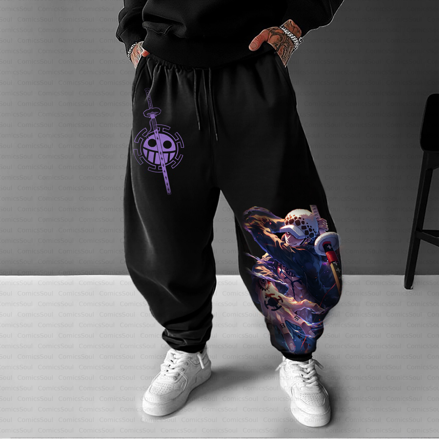 Unisex Casual Anime Streetwear Pant