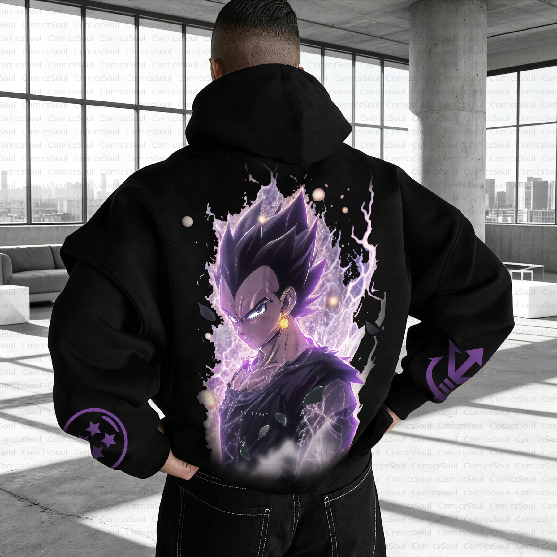 Unisex Anime Inspired Vintage Plush Hoodie