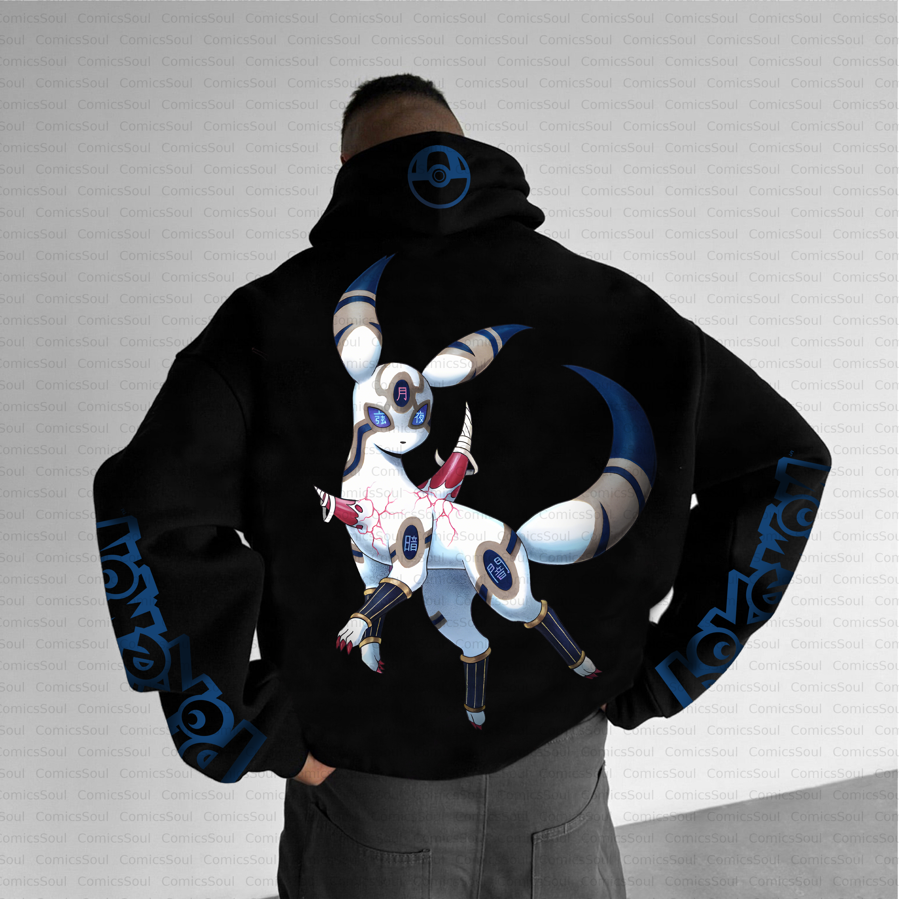 Unisex Anime Inspired Vintage Plush Hoodie