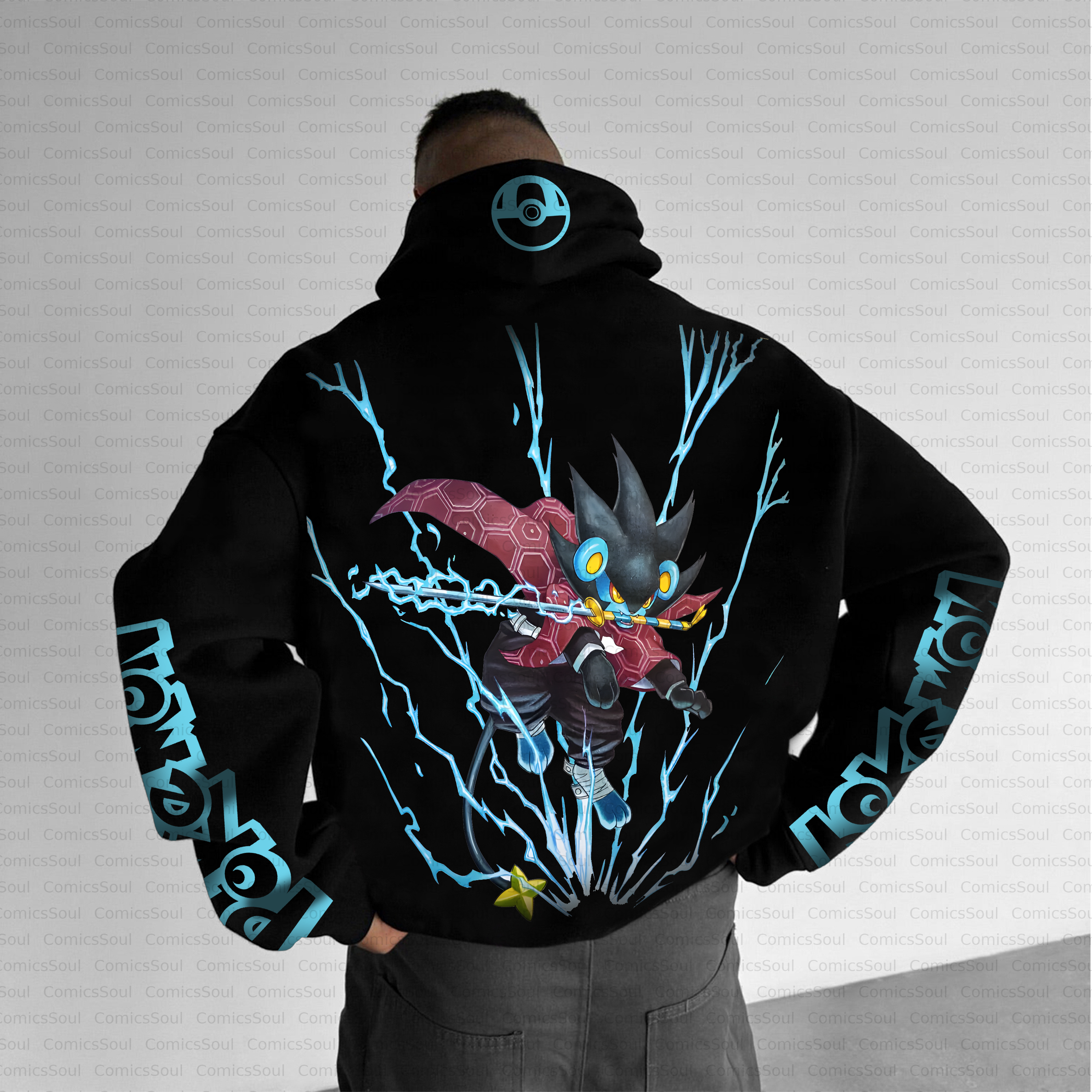Unisex Anime Inspired Vintage Plush Hoodie