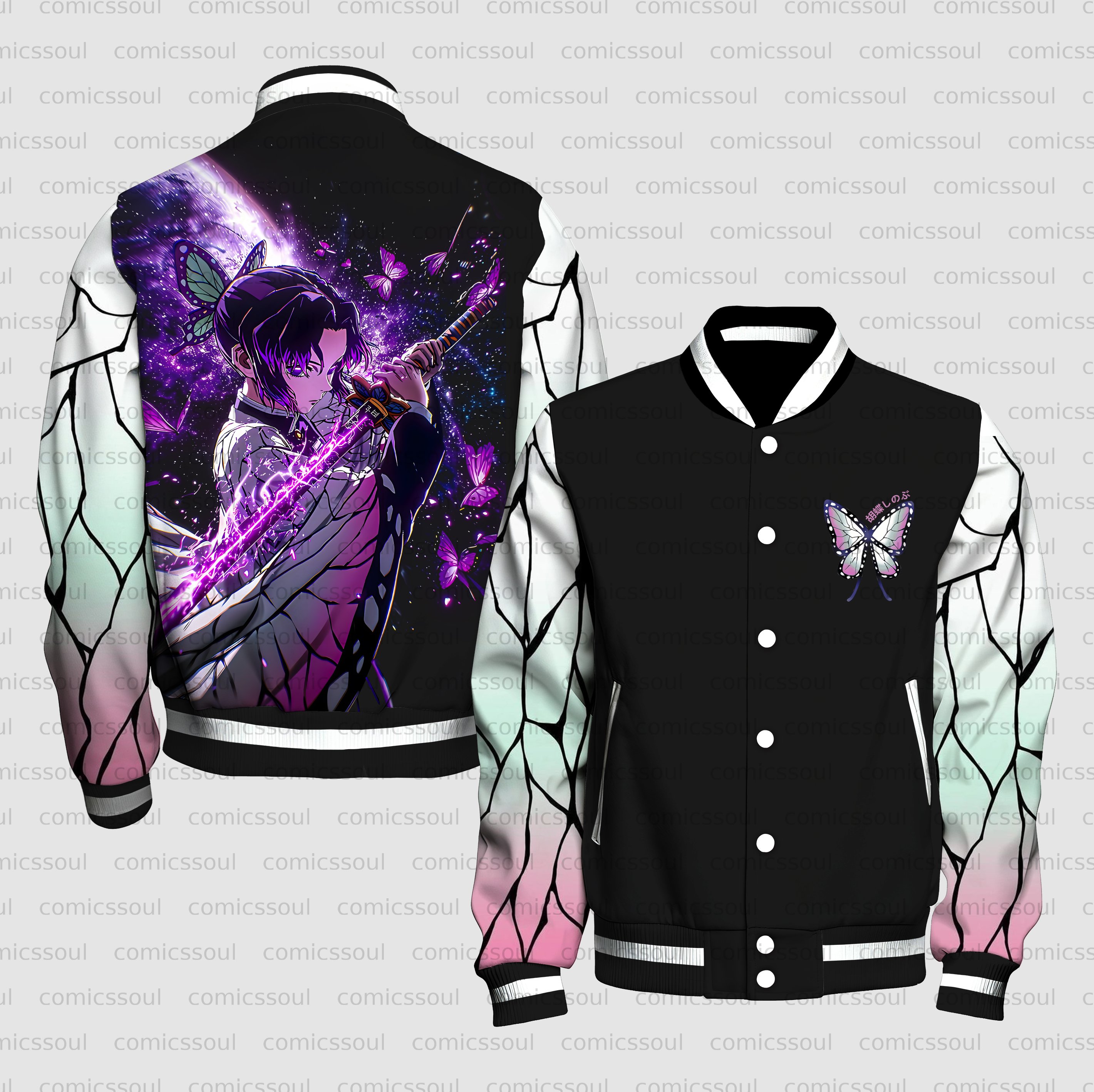 Unisex Vintage Anime Graphic Jacket