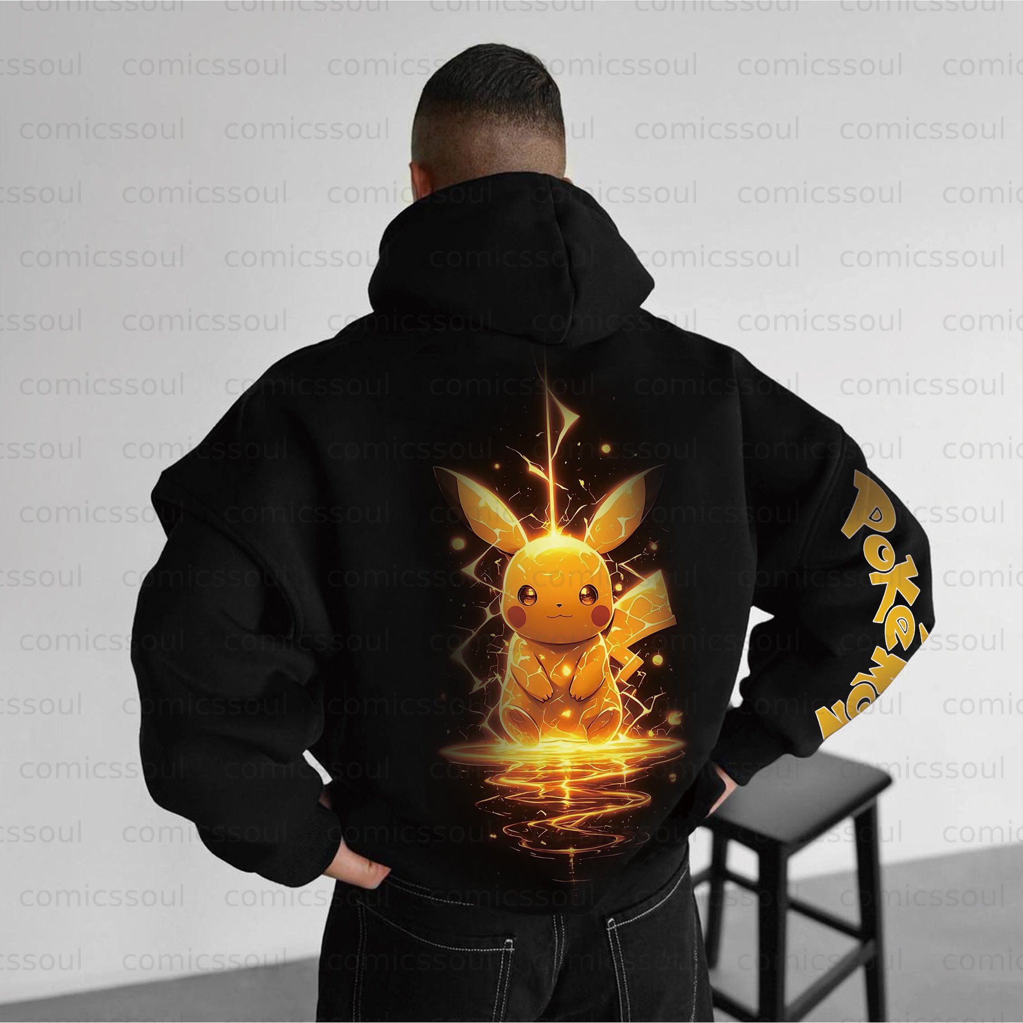 Unisex Anime Graphic Streetwear Vintage Plush Hoodie