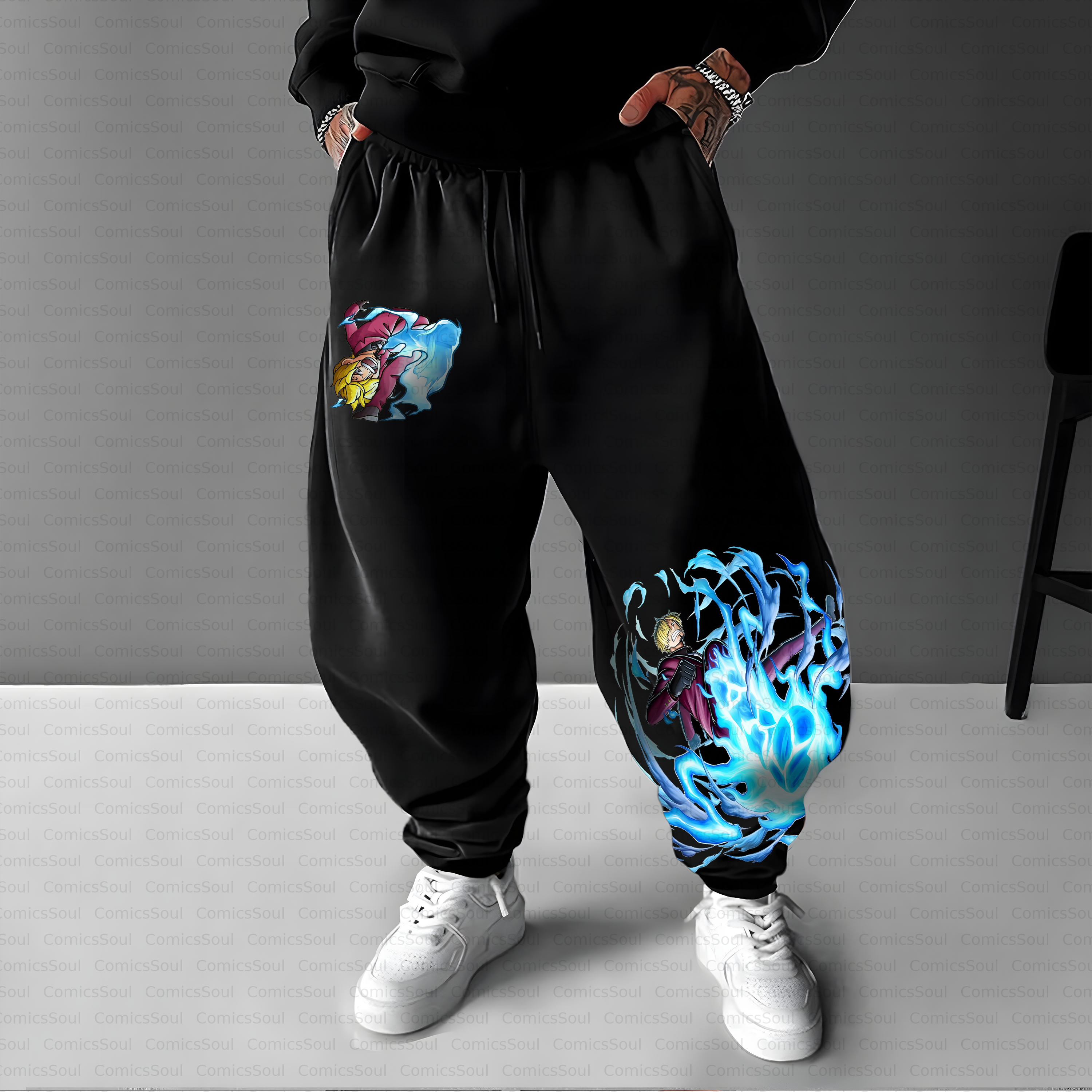 Unisex Casual Anime Streetwear Pant