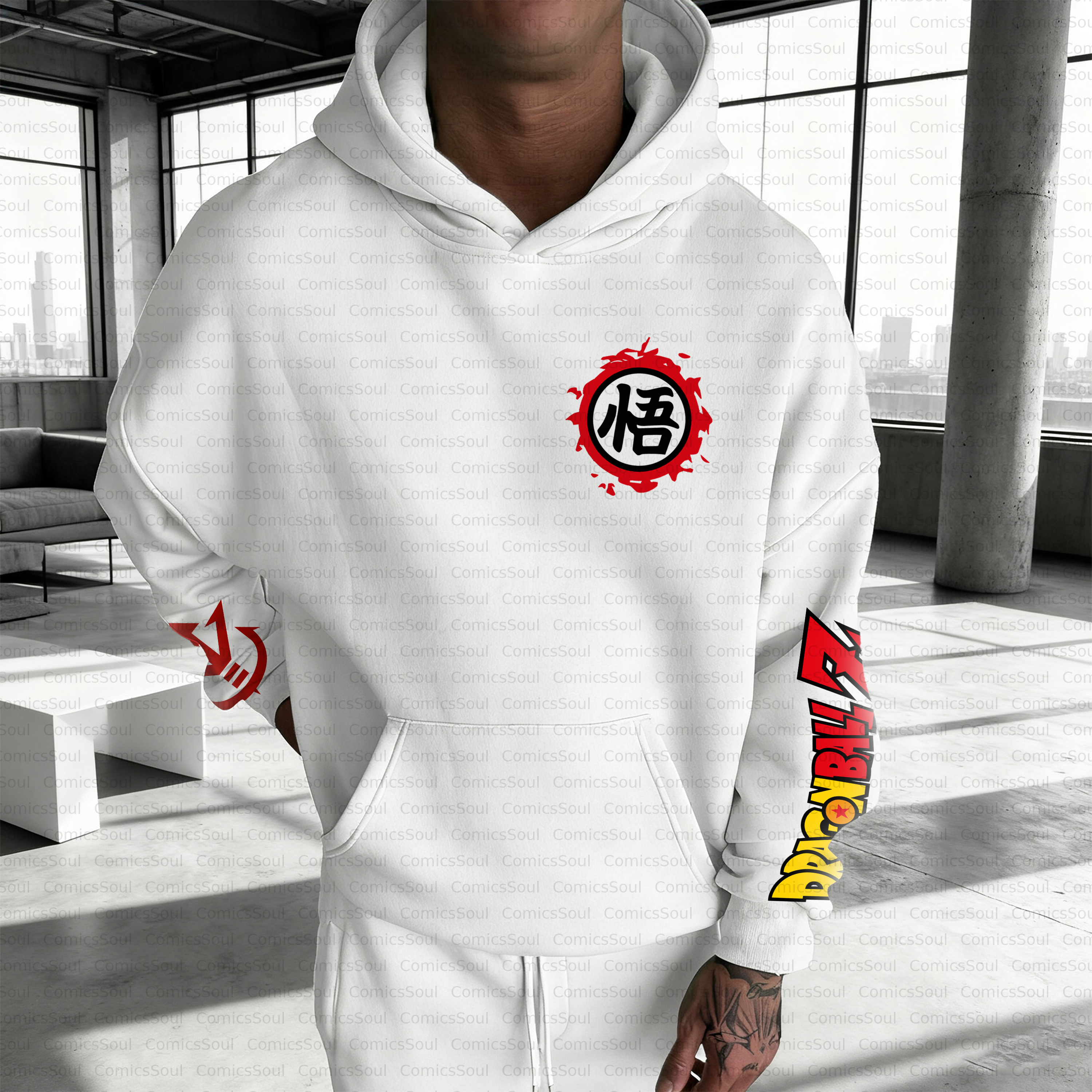 Unisex Anime Inspired Vintage Plush Hoodie