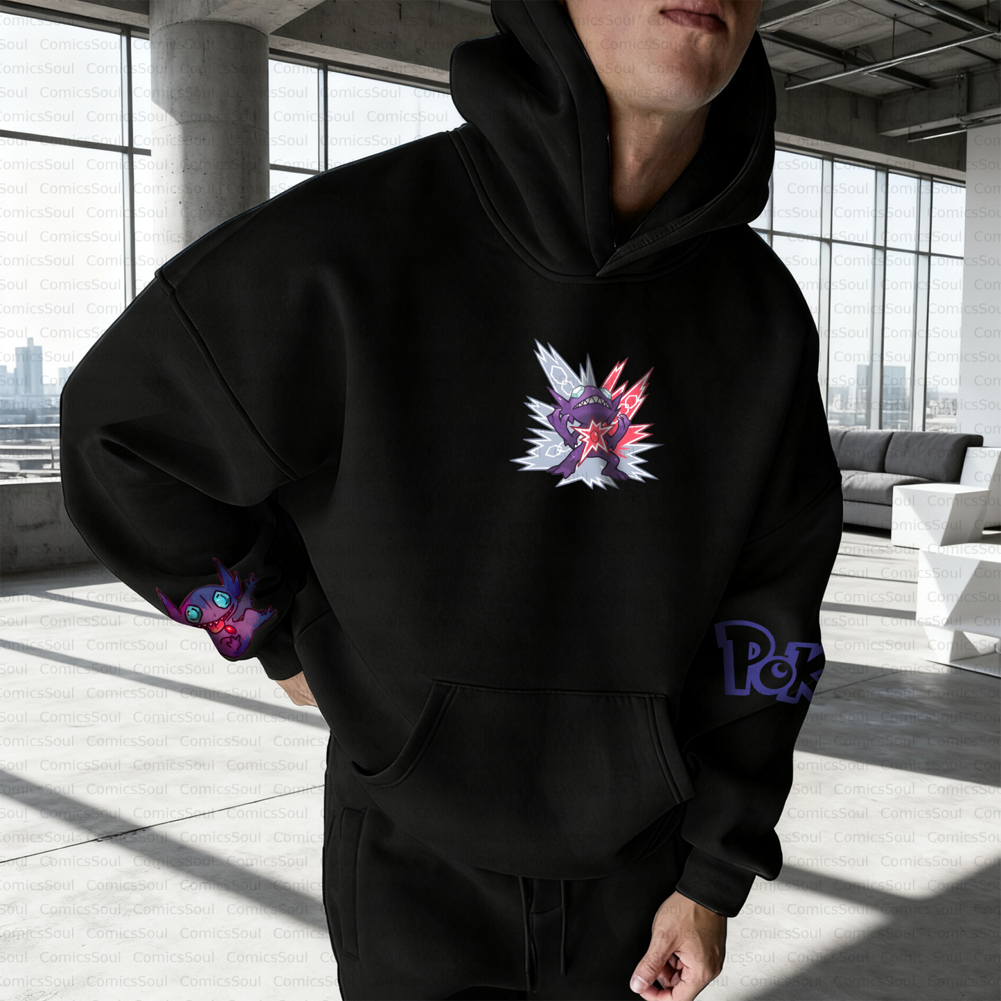 Unisex Anime Inspired Vintage Plush Hoodie