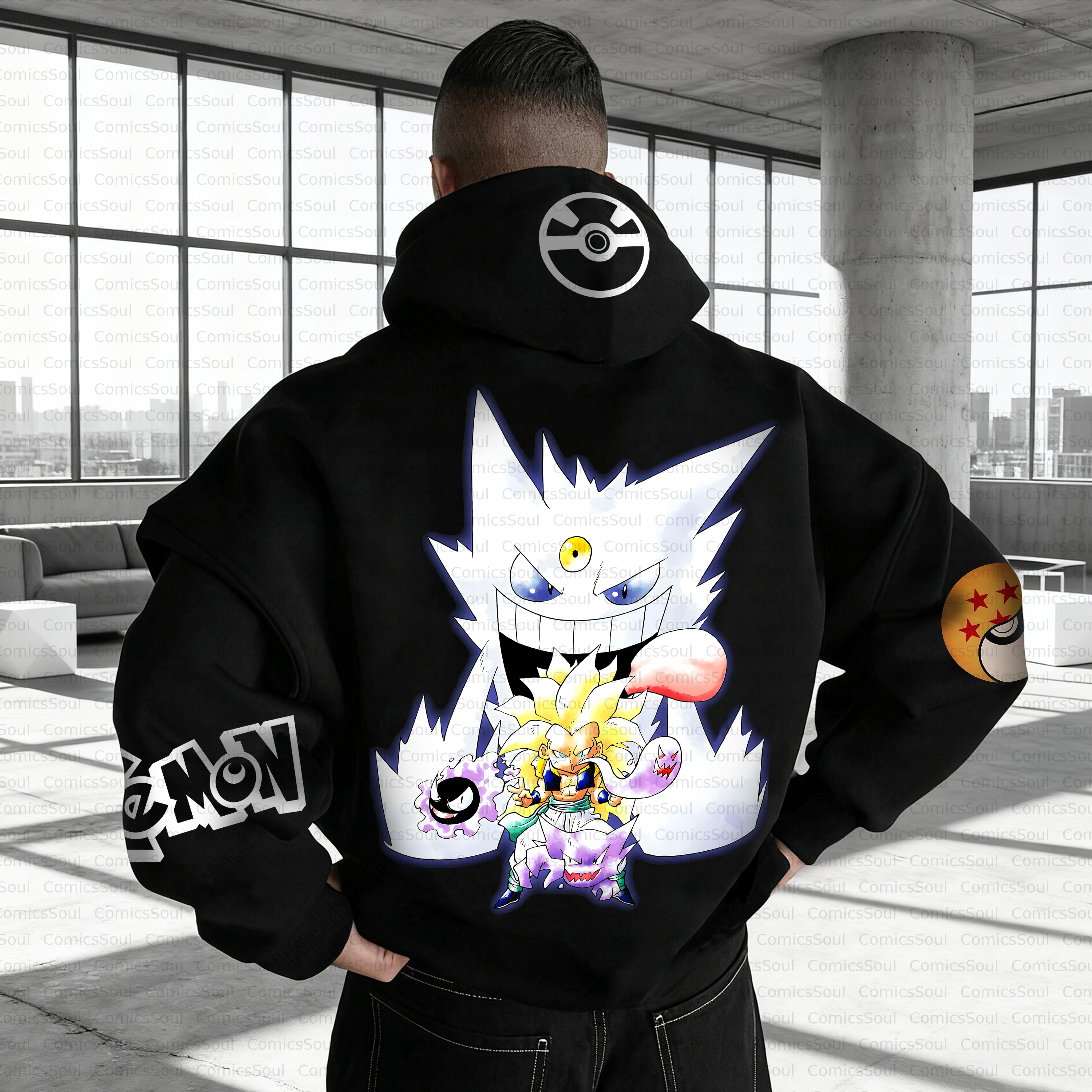 Unisex Anime Inspired Vintage Plush Hoodie