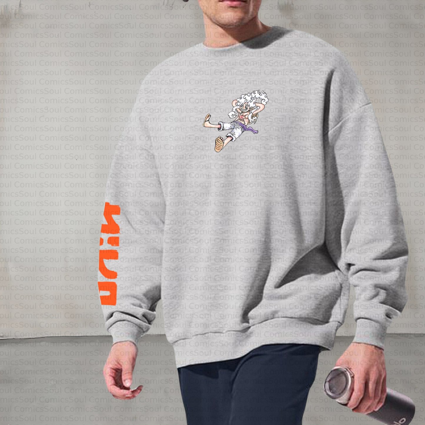 Plus Velvet Unisex Anime Inspired Vintage Sweatshirt