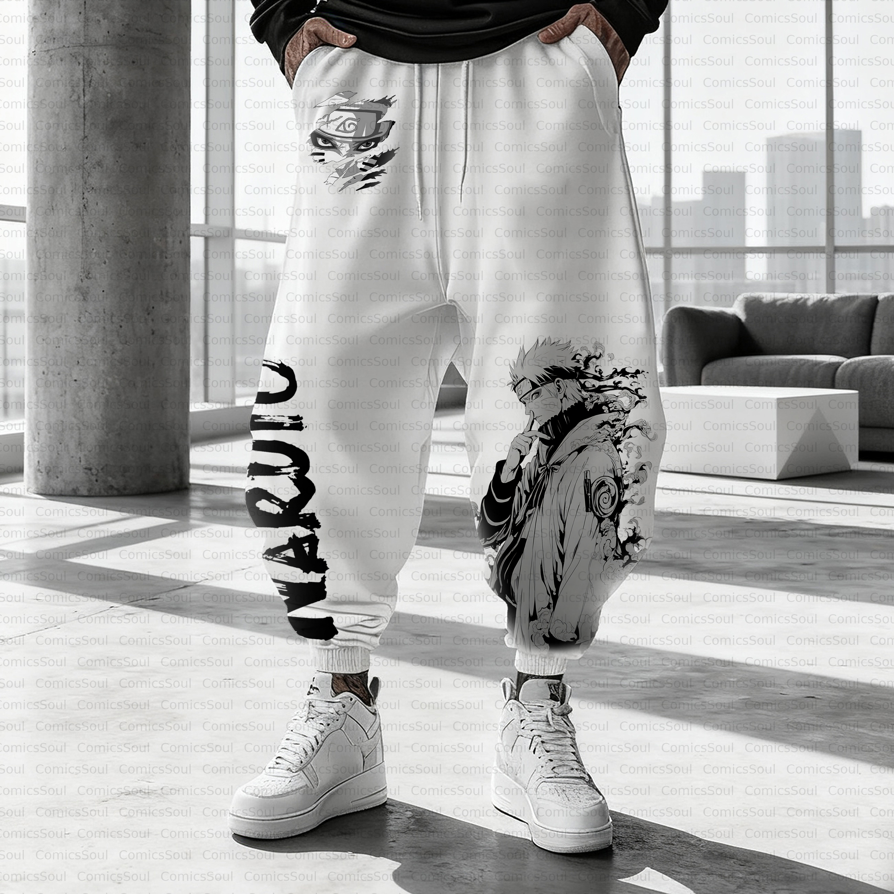 Unisex Casual Anime Streetwear Pant